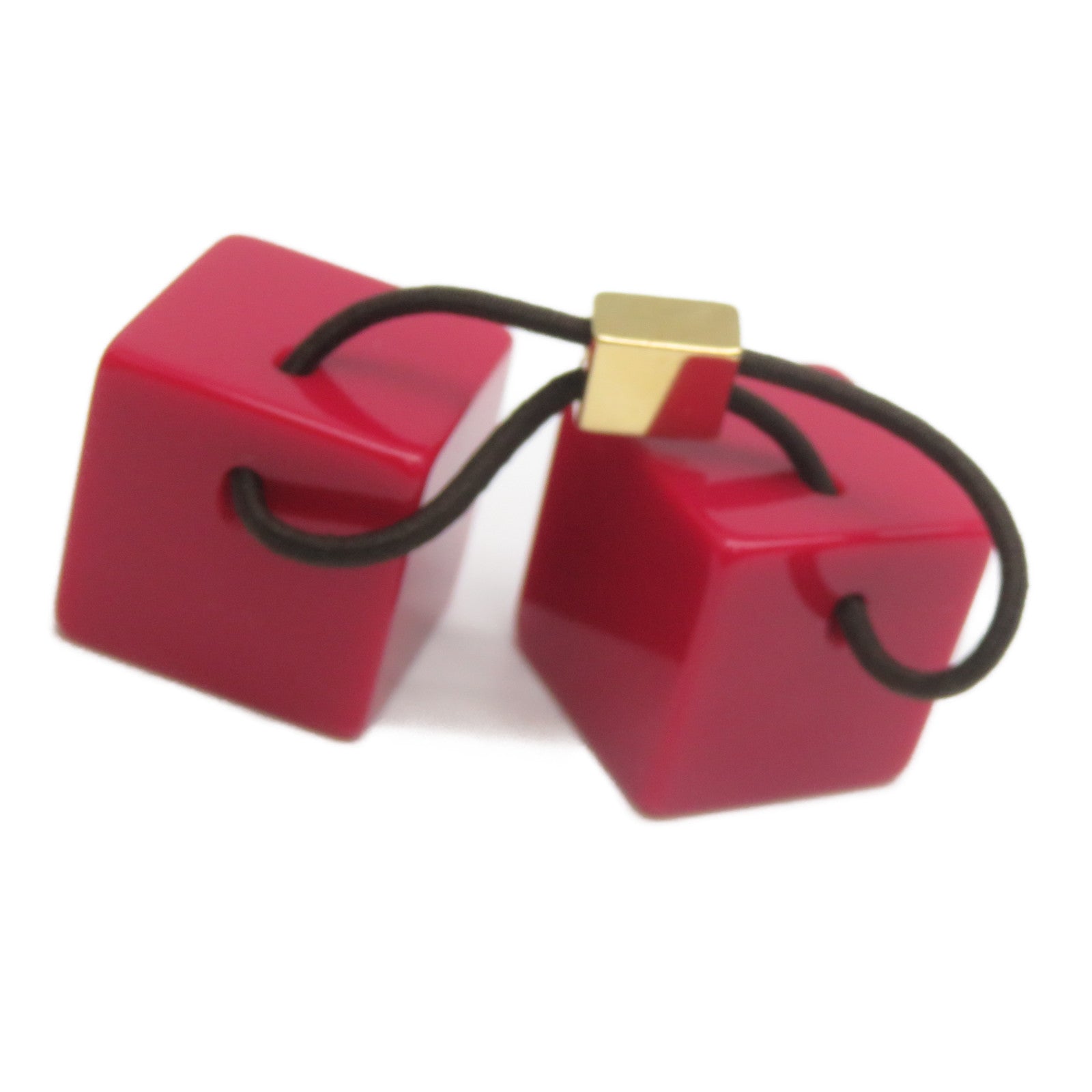 LOUIS VUITTON 【激減優惠】PVC Hair Cube金扣髮圈紅色