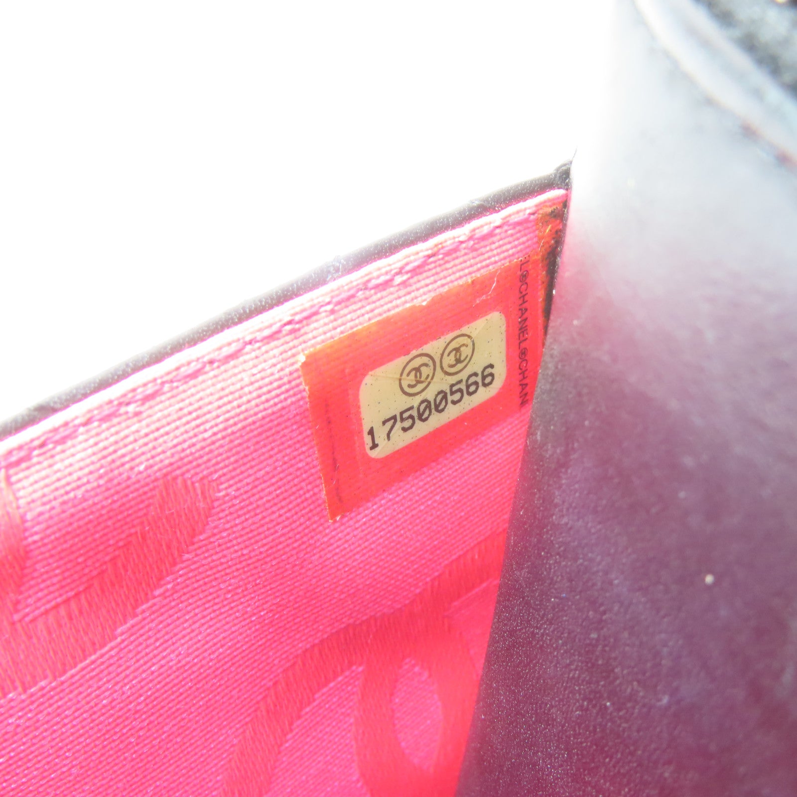 CHANEL 菱格牛皮皮革Cambon Wallet On Chain銀扣鏈帶肩背袋黑色