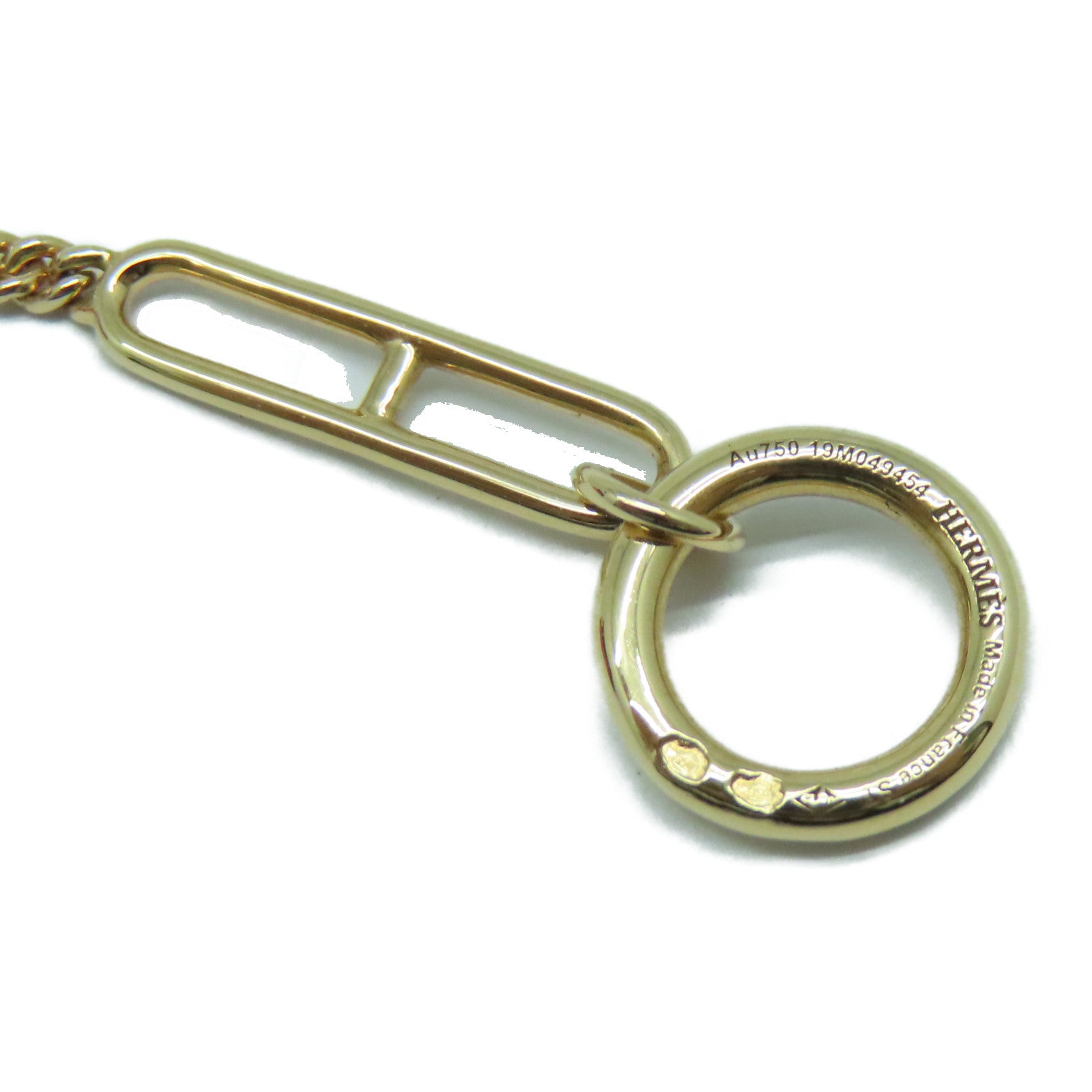 HERMES 18K玫瑰金Echappee Necklace項鍊