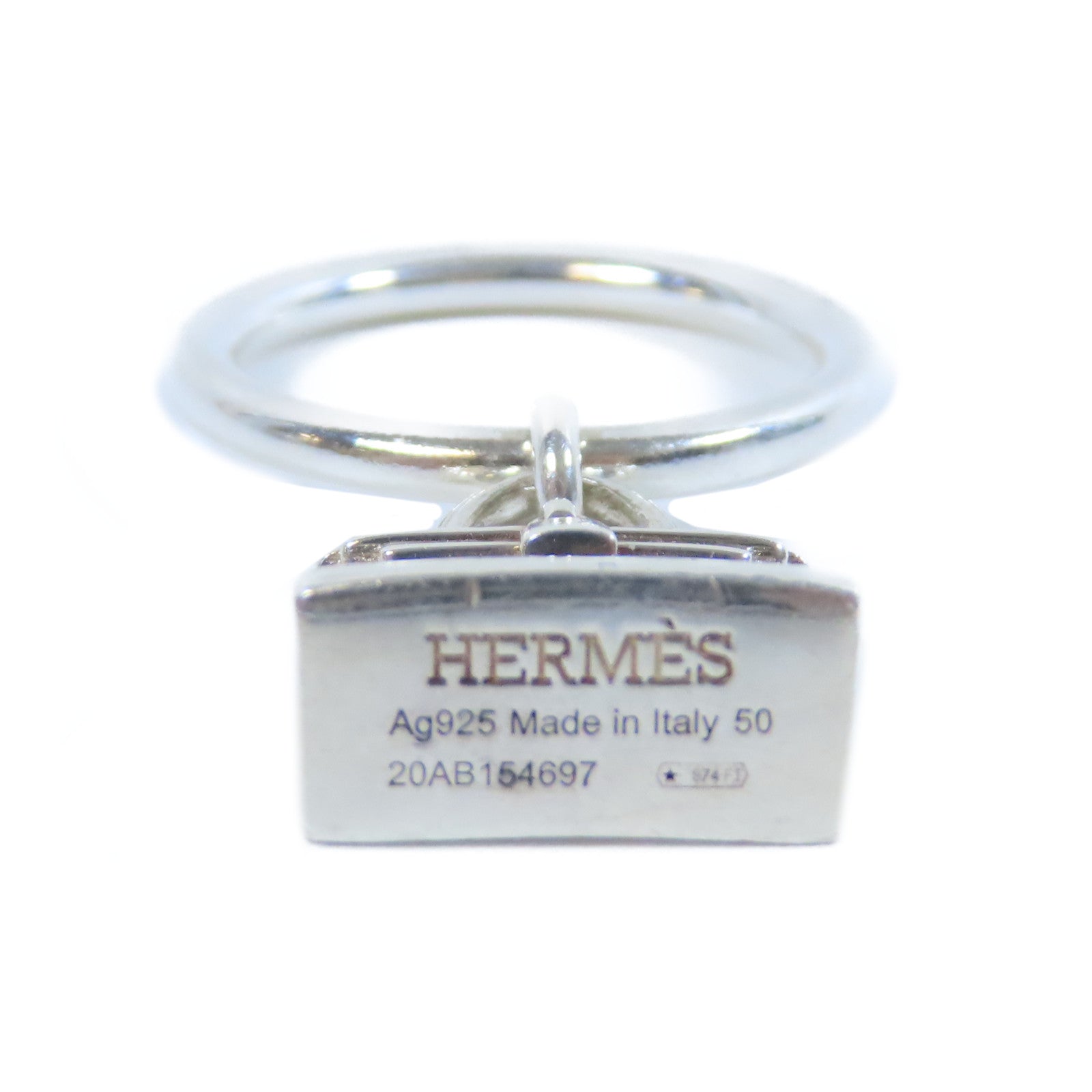 HERMES 925純銀Amulettes Kelly Ring戒指US#5