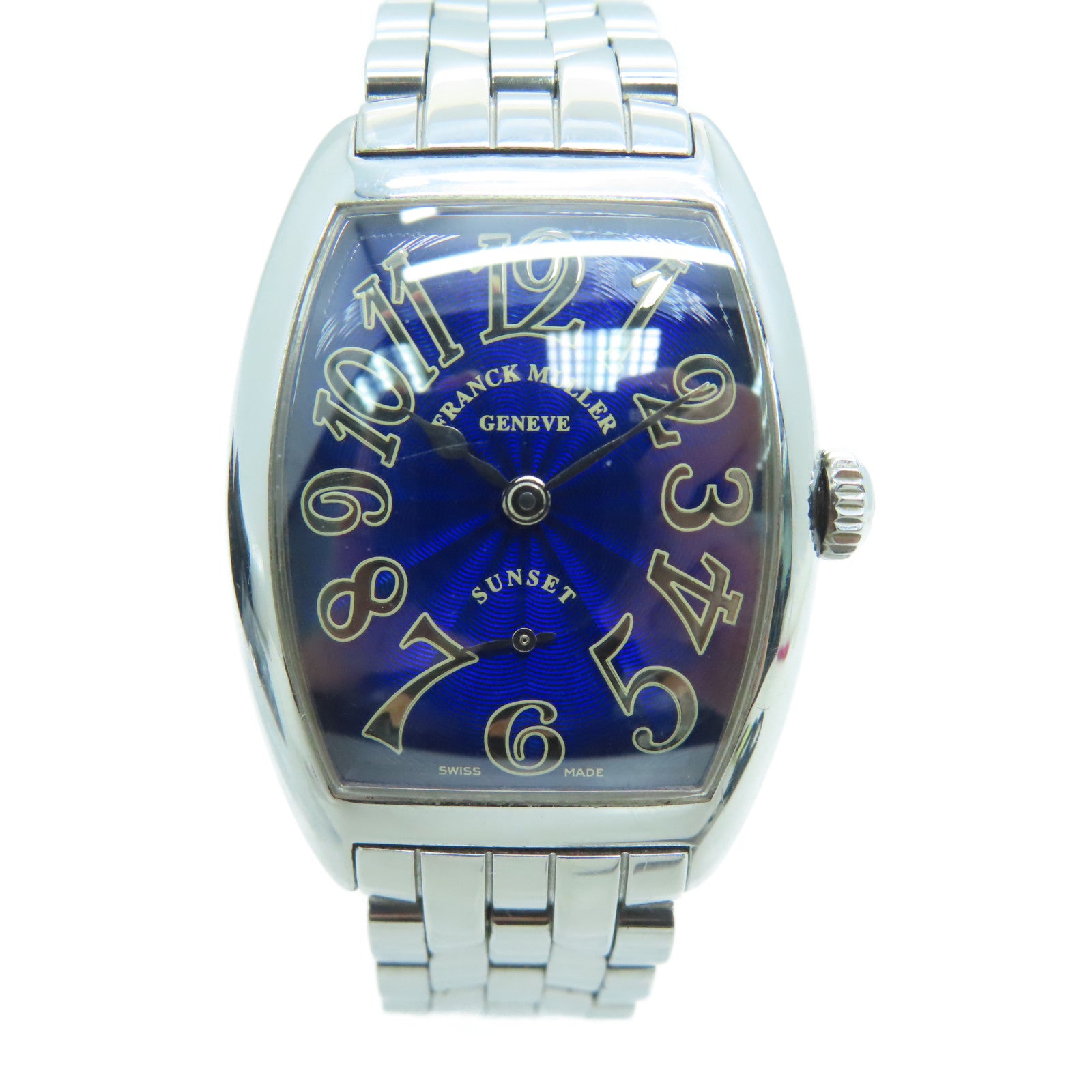 FRANCK MULLER Tonneau Curvex不鏽鋼手錶自動機芯黑色#7502 S6