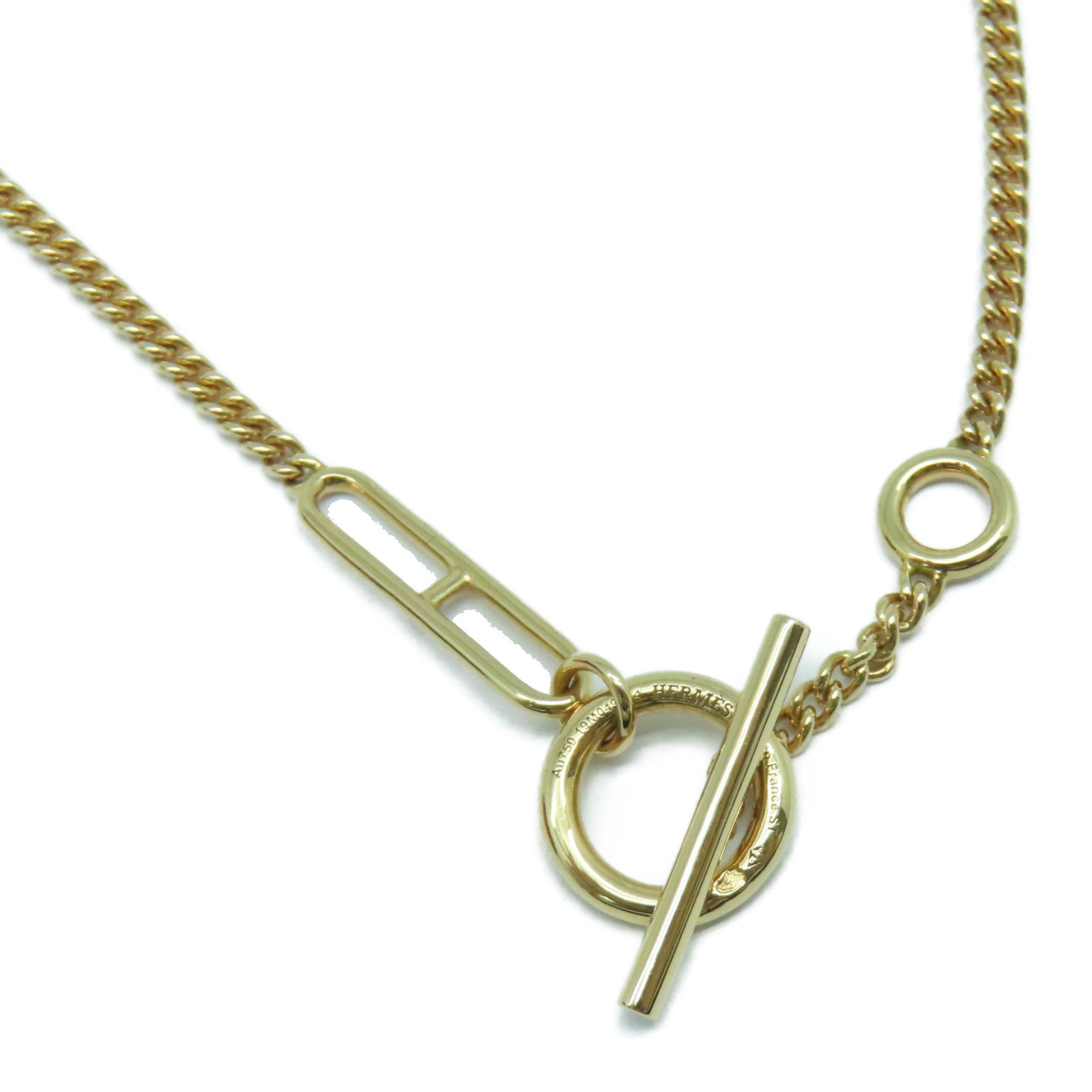 HERMES 18K玫瑰金Echappee Necklace項鍊