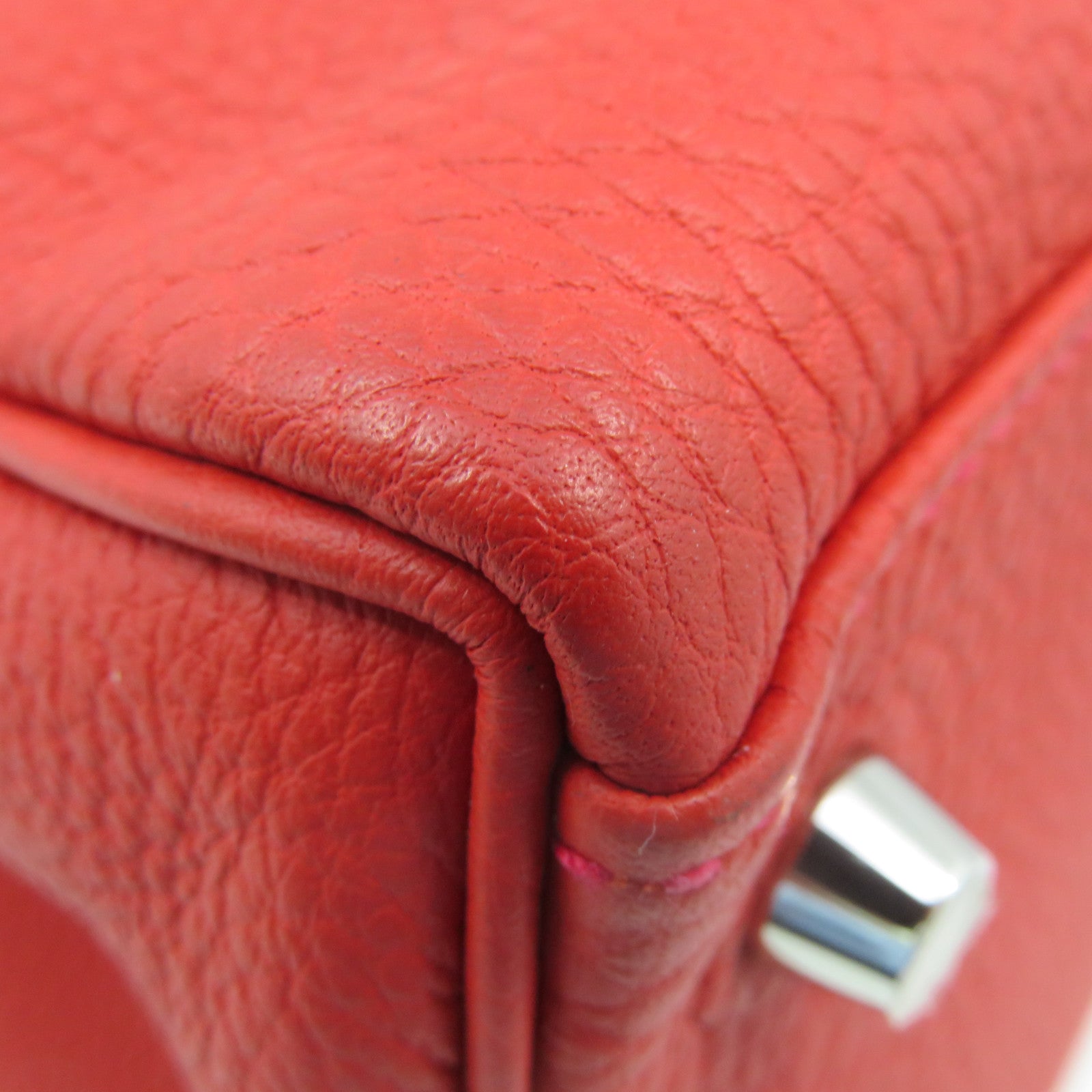 HERMES 【激減優惠】Togo皮革Kelly 35 2Way Shoulder Bag銀扣手挽肩背兩用袋Rouge Casaque紅色