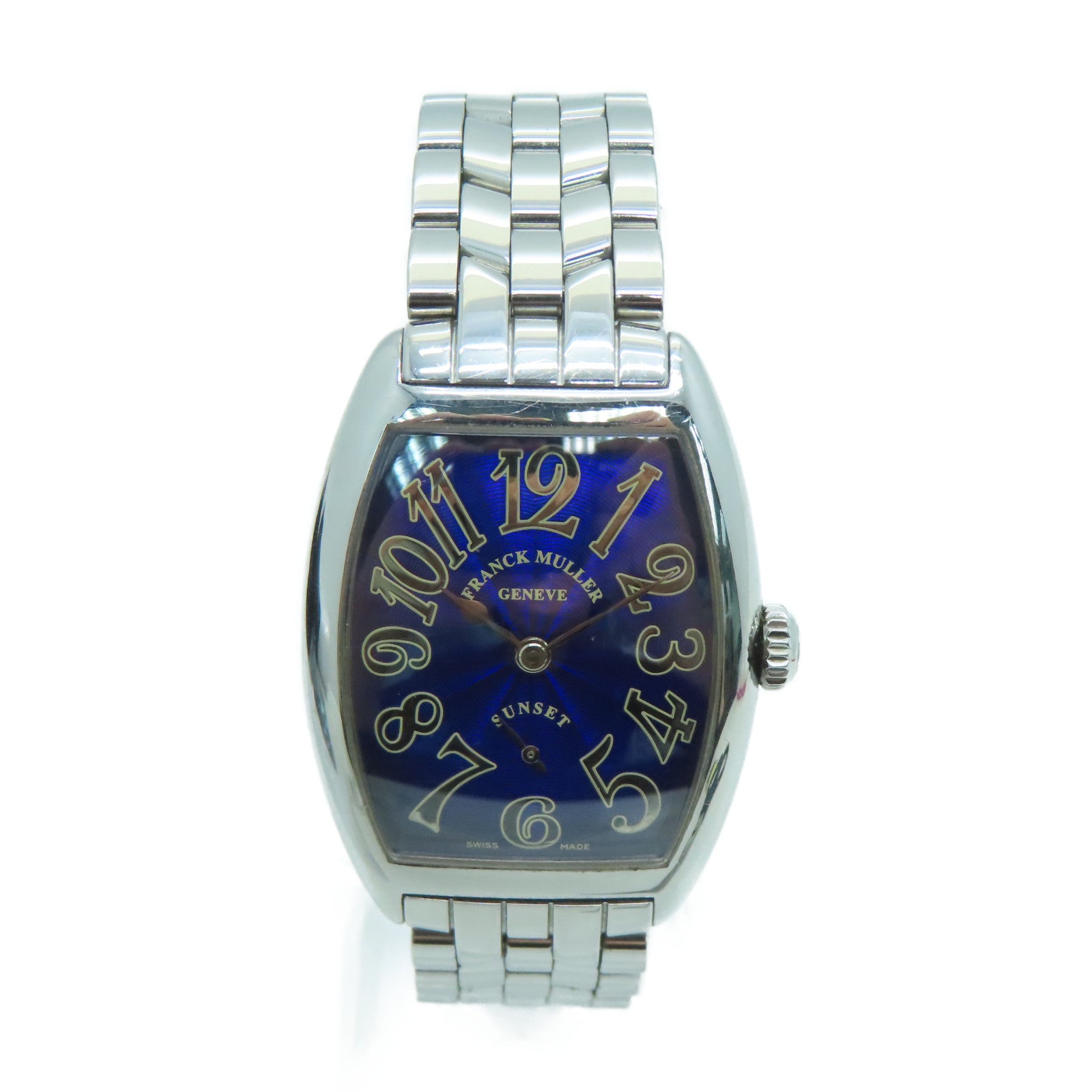 FRANCK MULLER Tonneau Curvex不鏽鋼手錶自動機芯黑色#7502 S6