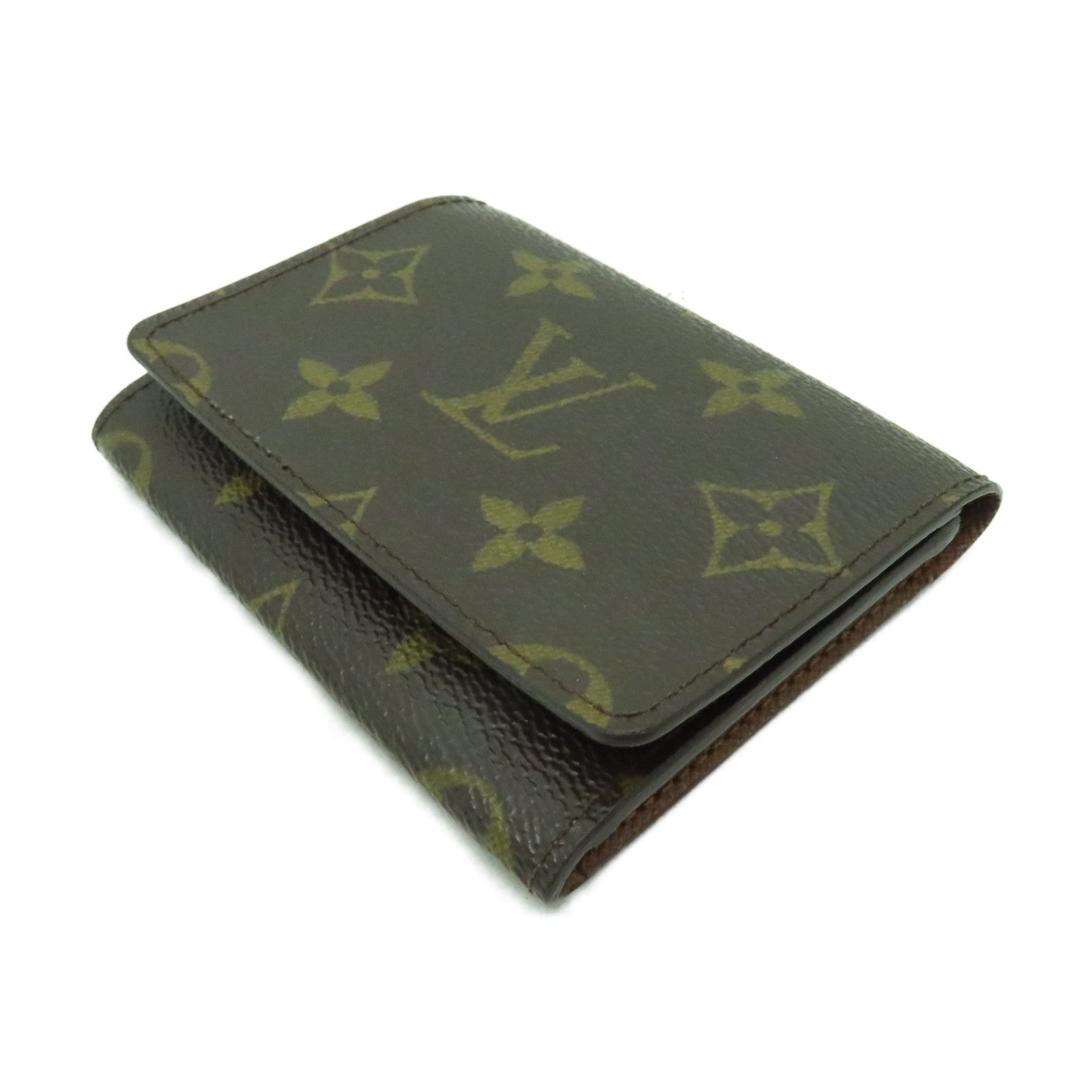 LOUIS VUITTON Monogram Card Case卡片套啡色