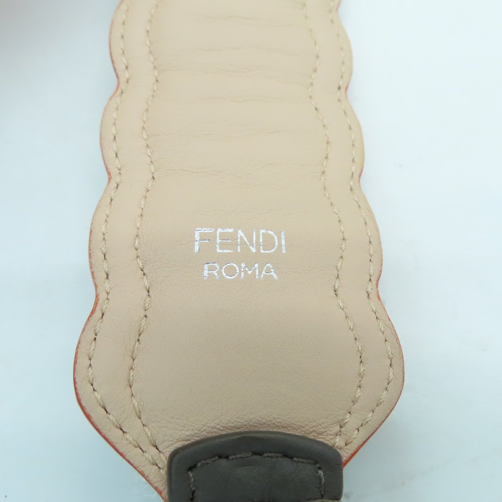 FENDI 牛皮皮革Shoulder Strap肩背带灰色彩色
