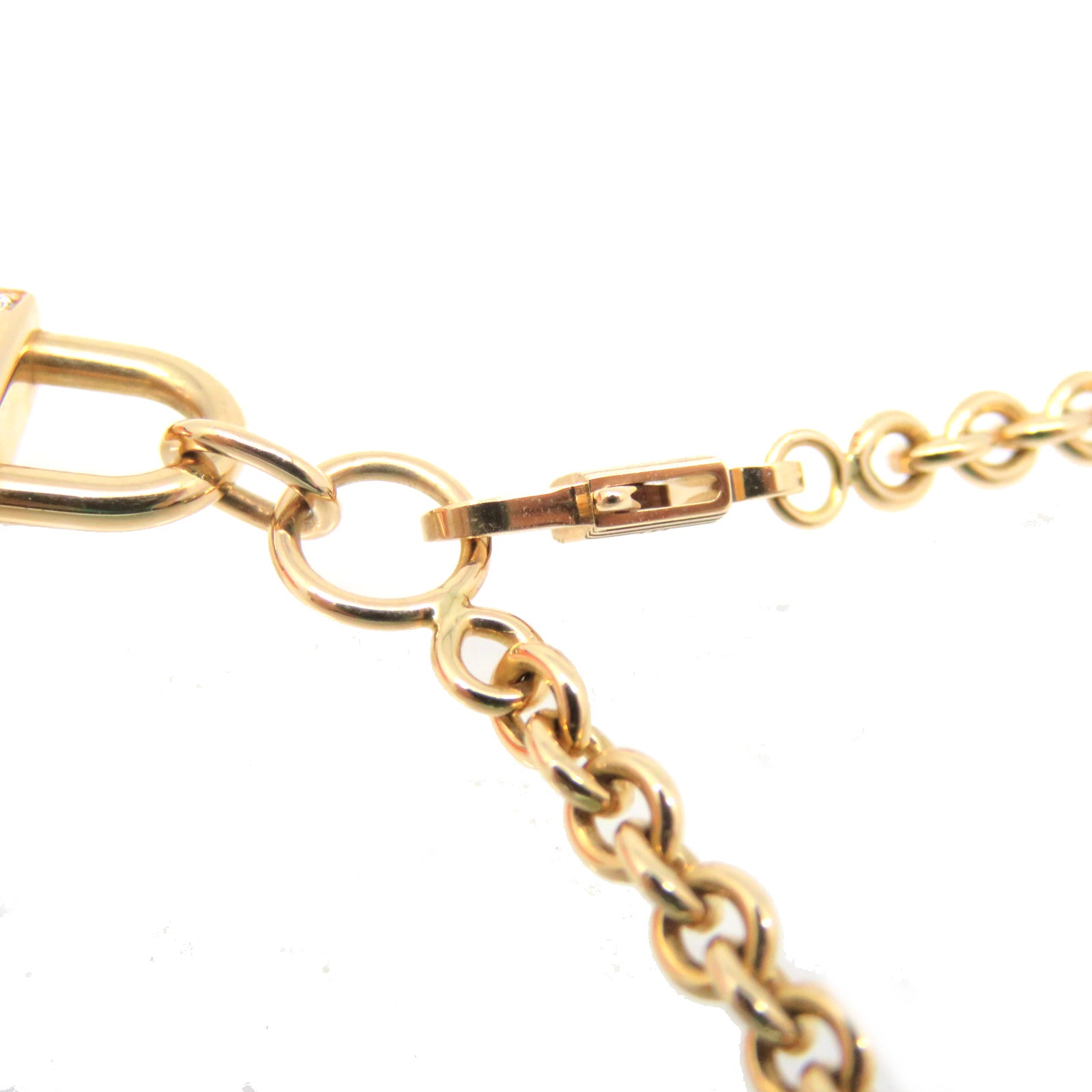 HERMES 18Km玫瑰金Amulettes Cadenas Blaceret手鏈