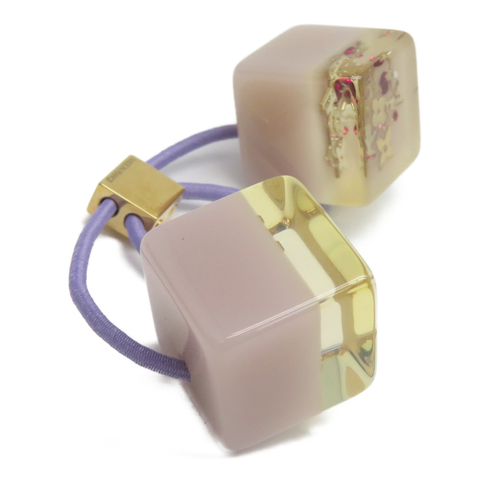 LOUIS VUITTON 【激減優惠】PVC Hair Cube金扣髮圈淺紫色