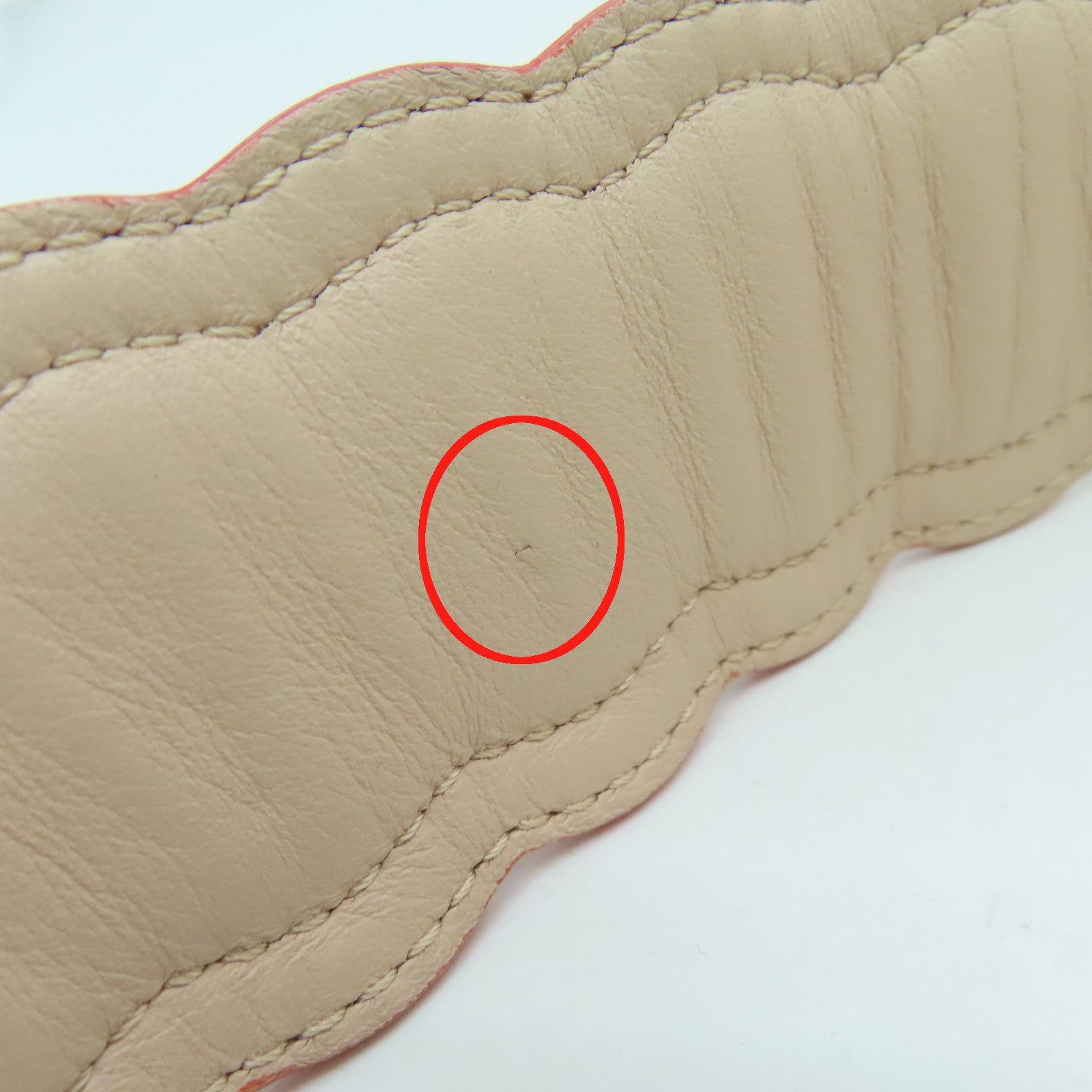 FENDI 牛皮皮革Shoulder Strap肩背带灰色彩色