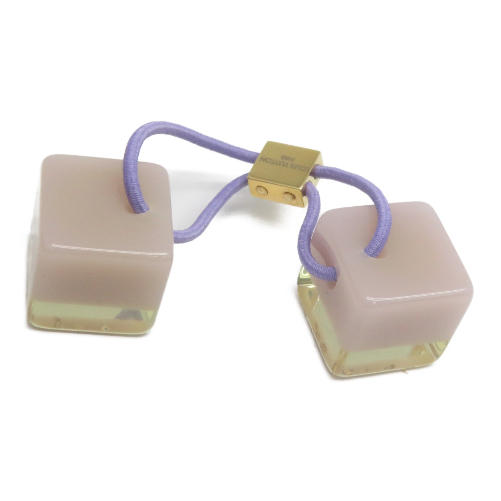 LOUIS VUITTON 【激減優惠】PVC Hair Cube金扣髮圈淺紫色