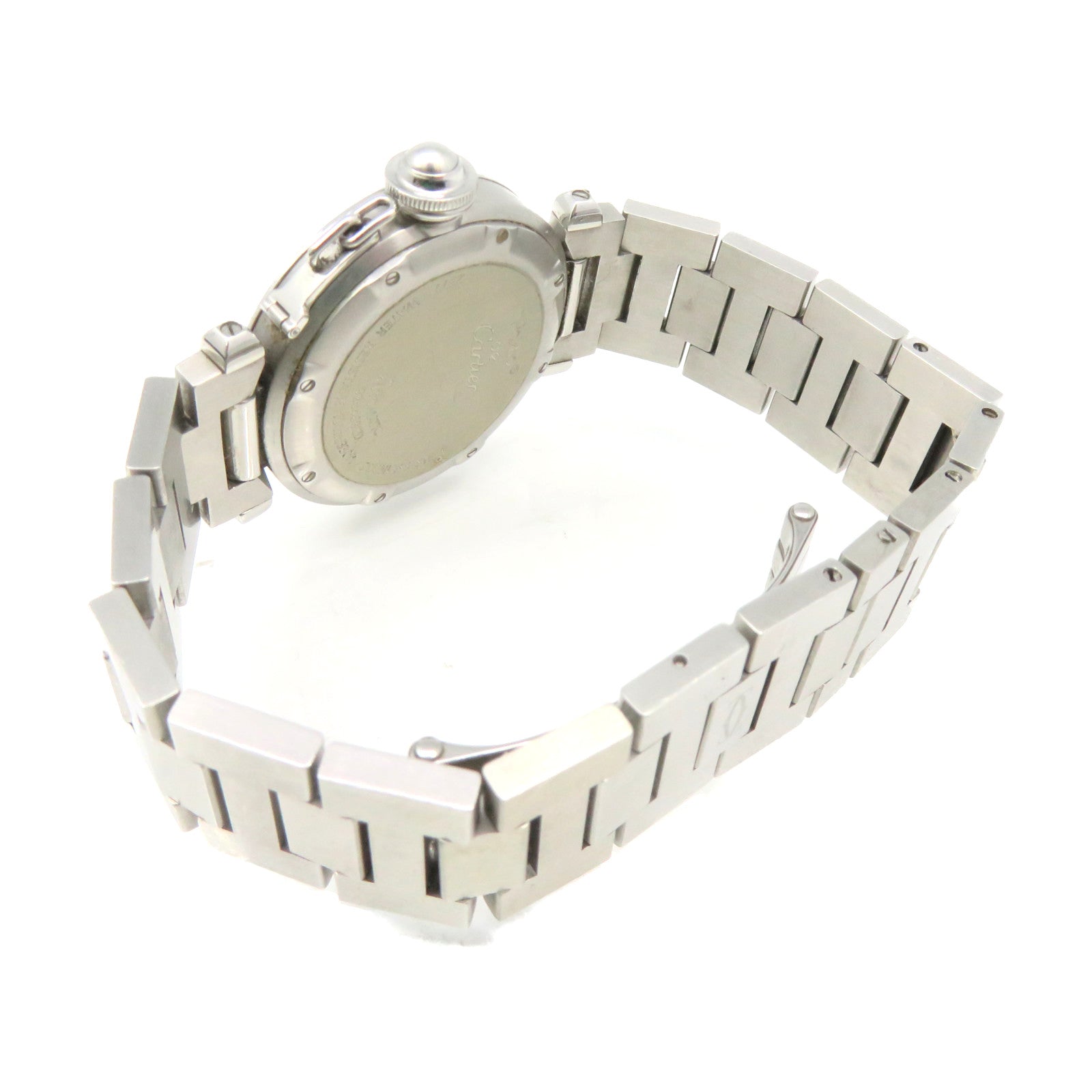 CARTIER Pasha C Watch不鏽鋼自動機芯手錶貝殼色