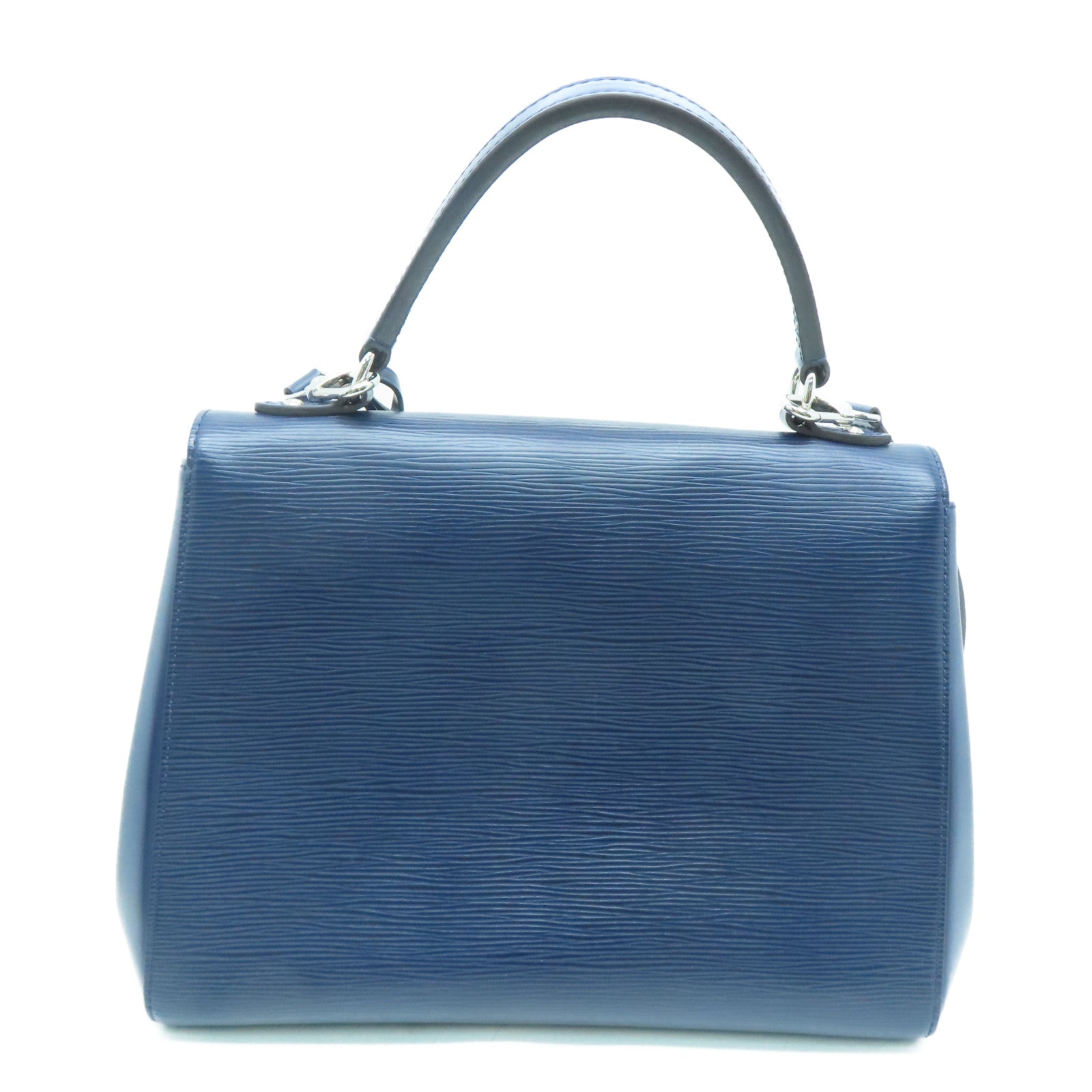 LOUIS VUITTON [Sharp Discount] Epi Cluny MM Silver Buckle Chain Shoulder Bag Blue