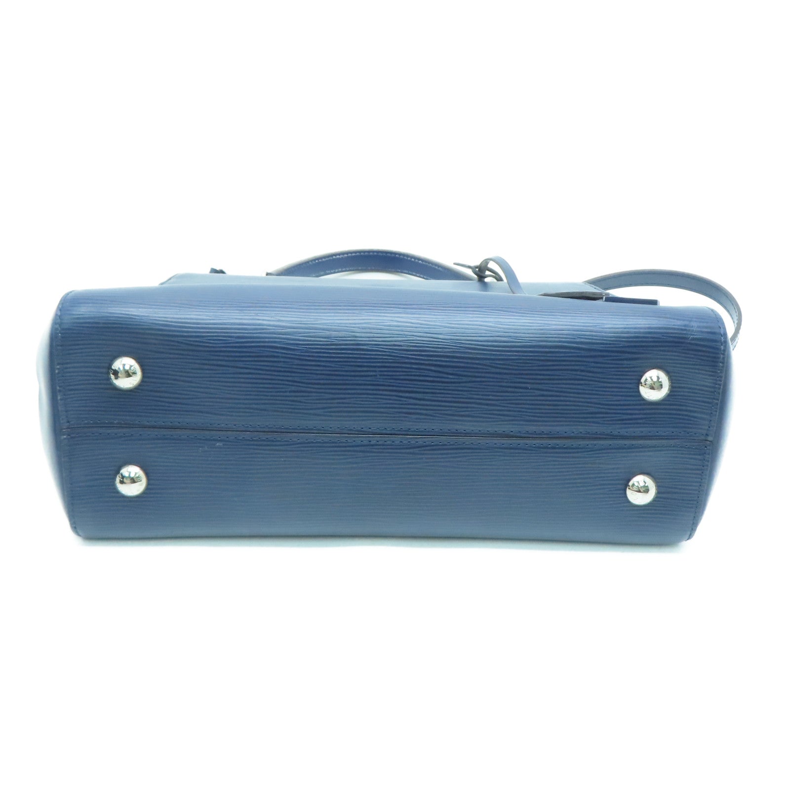 LOUIS VUITTON [Sharp Discount] Epi Cluny MM Silver Buckle Chain Shoulder Bag Blue