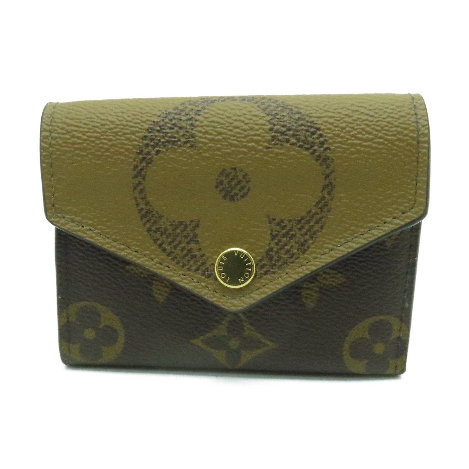 LOUIS VUITTON Monogram Zoe Wallet金扣錢包啡色