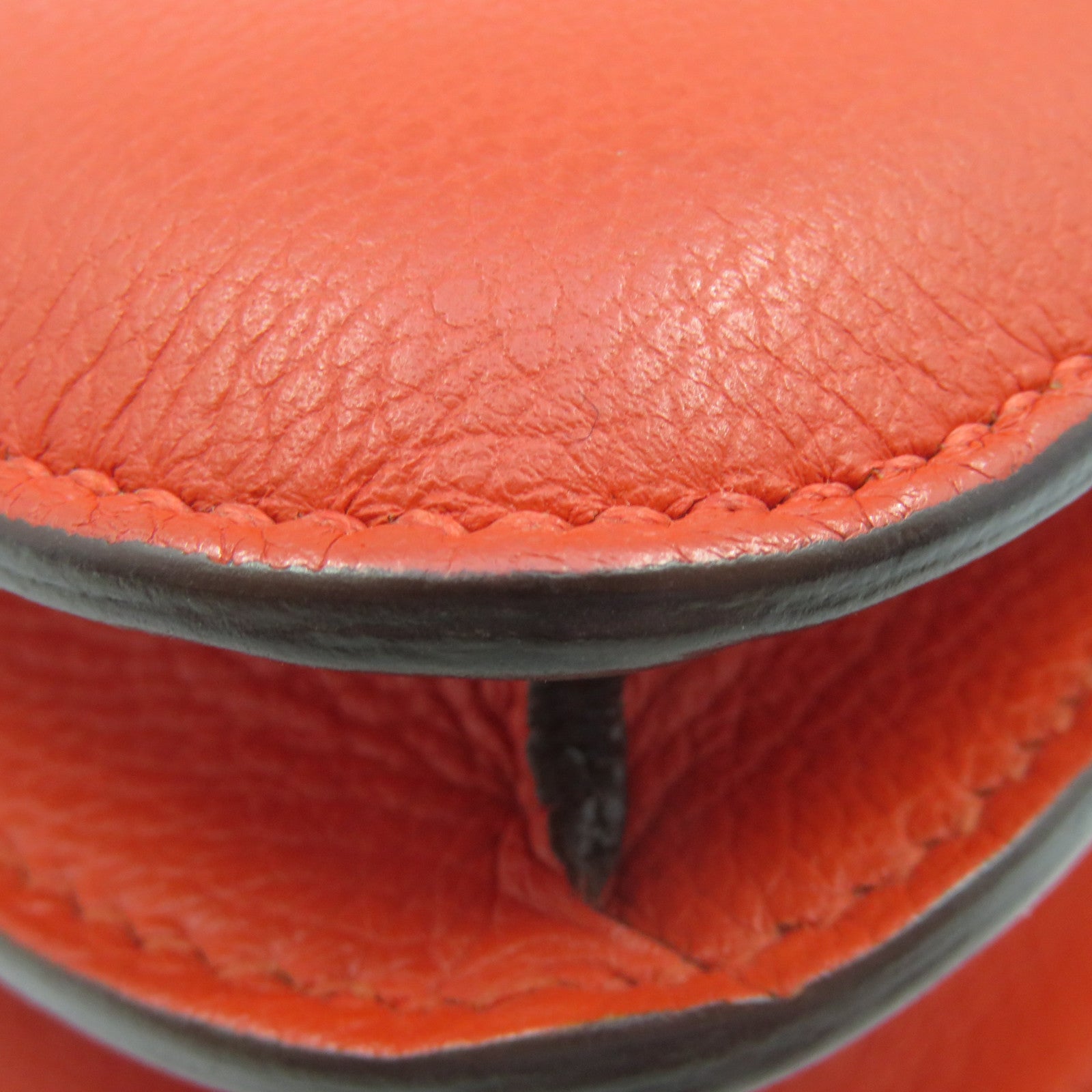 HERMES 【激减优惠】Swift皮革Constance 24 Shoulder Bag银扣肩背袋红色