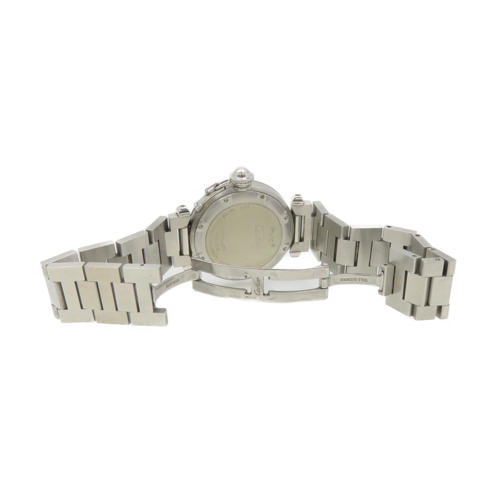 CARTIER Pasha C Watch不鏽鋼自動機芯手錶貝殼色