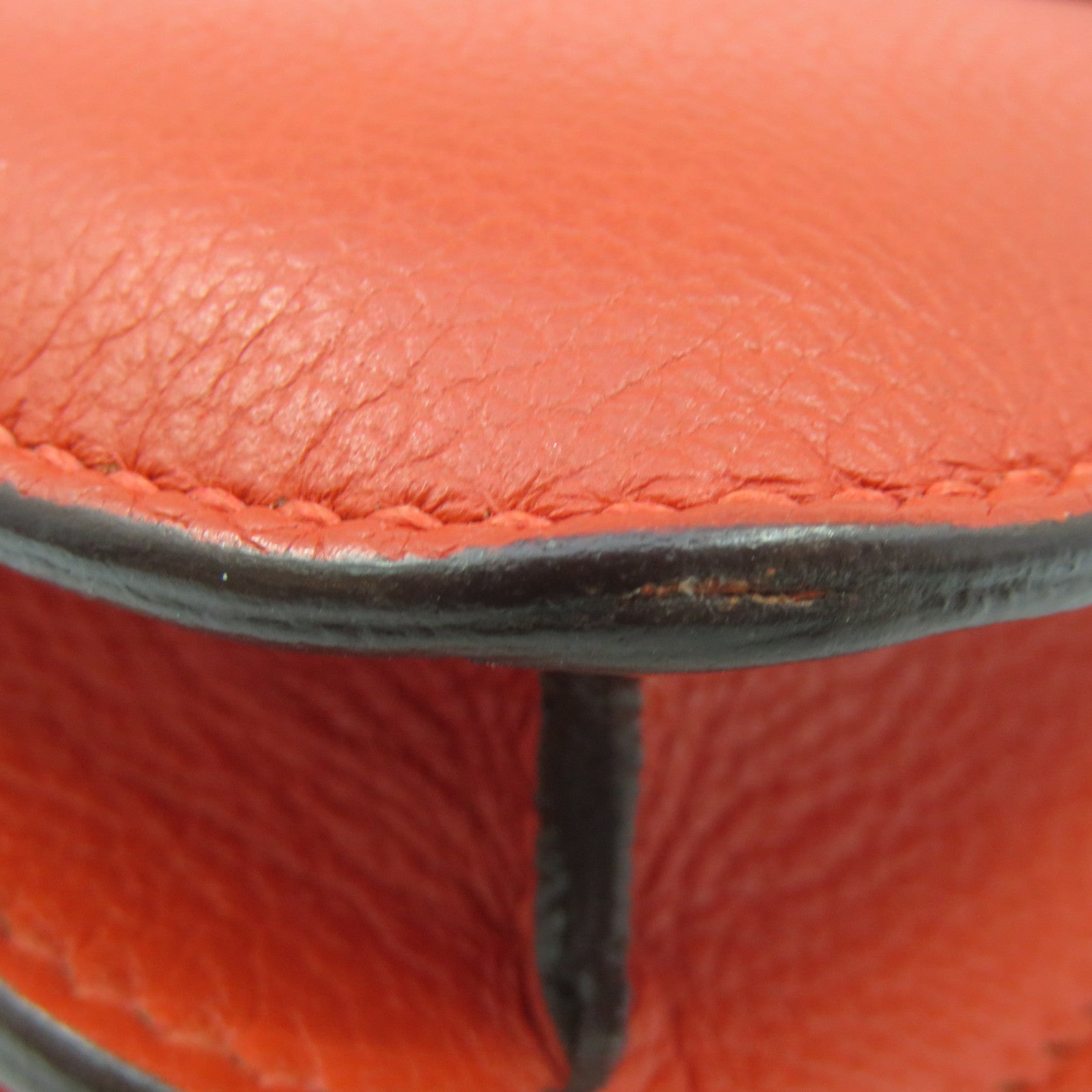 HERMES 【激减优惠】Swift皮革Constance 24 Shoulder Bag银扣肩背袋红色