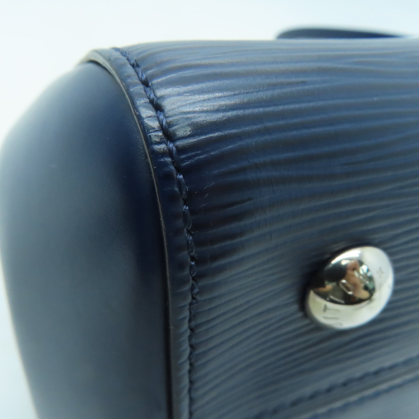 LOUIS VUITTON [Sharp Discount] Epi Cluny MM Silver Buckle Chain Shoulder Bag Blue