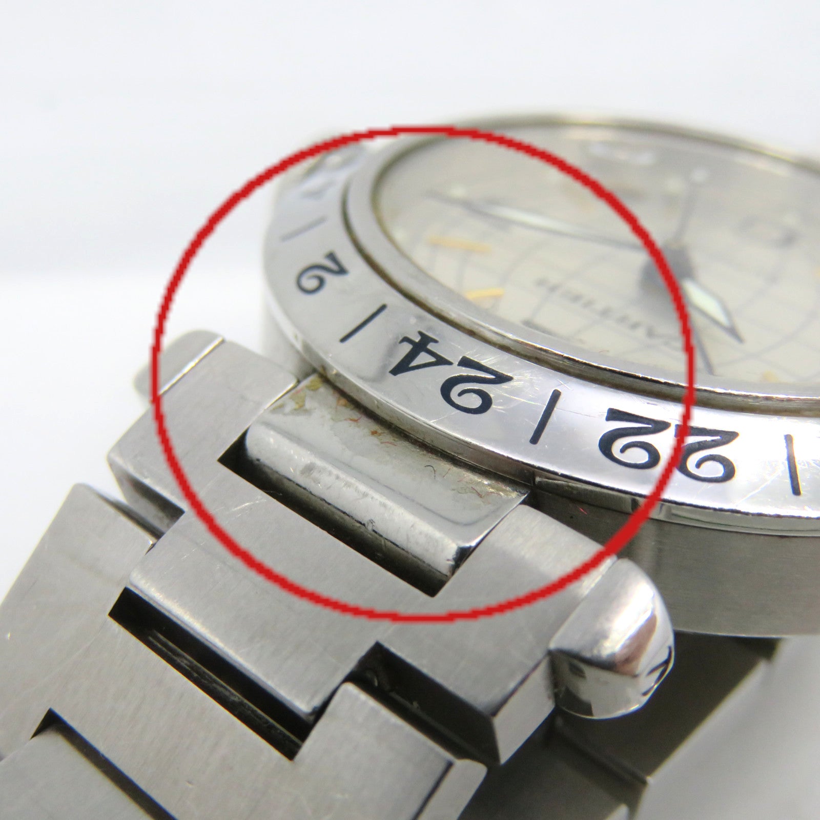 CARTIER Pasha C Watch不鏽鋼自動機芯手錶貝殼色