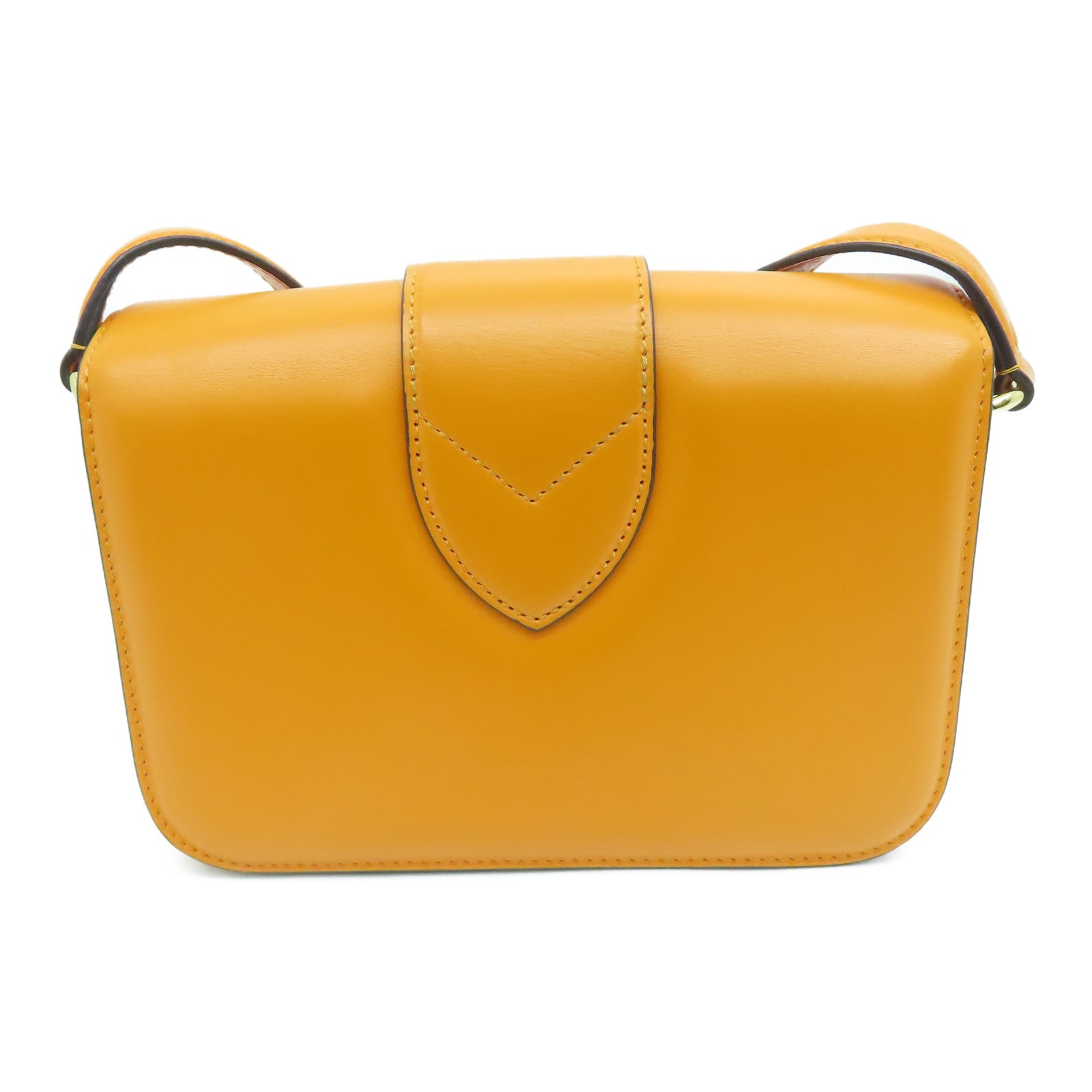 LOUIS VUITTON 【激减优惠】牛皮皮革Point 9金扣肩背袋黄色