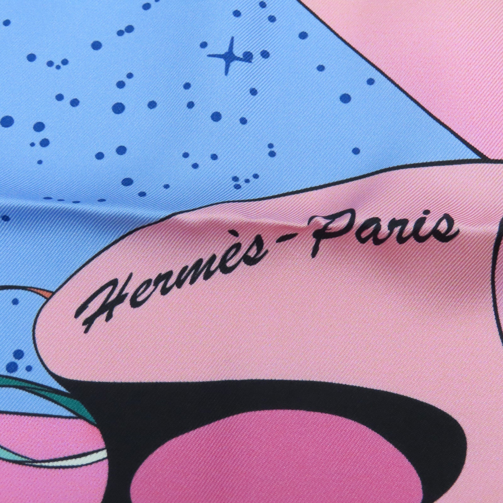 HERMES 【激減優惠】絲質Scarf 90x90絲巾藍色/多色