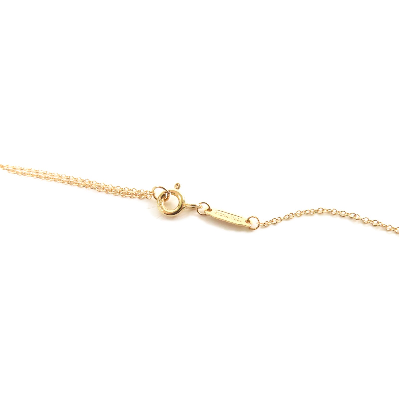 TIFFANY＆CO 18K黃金T Smile Necklace項鍊金色