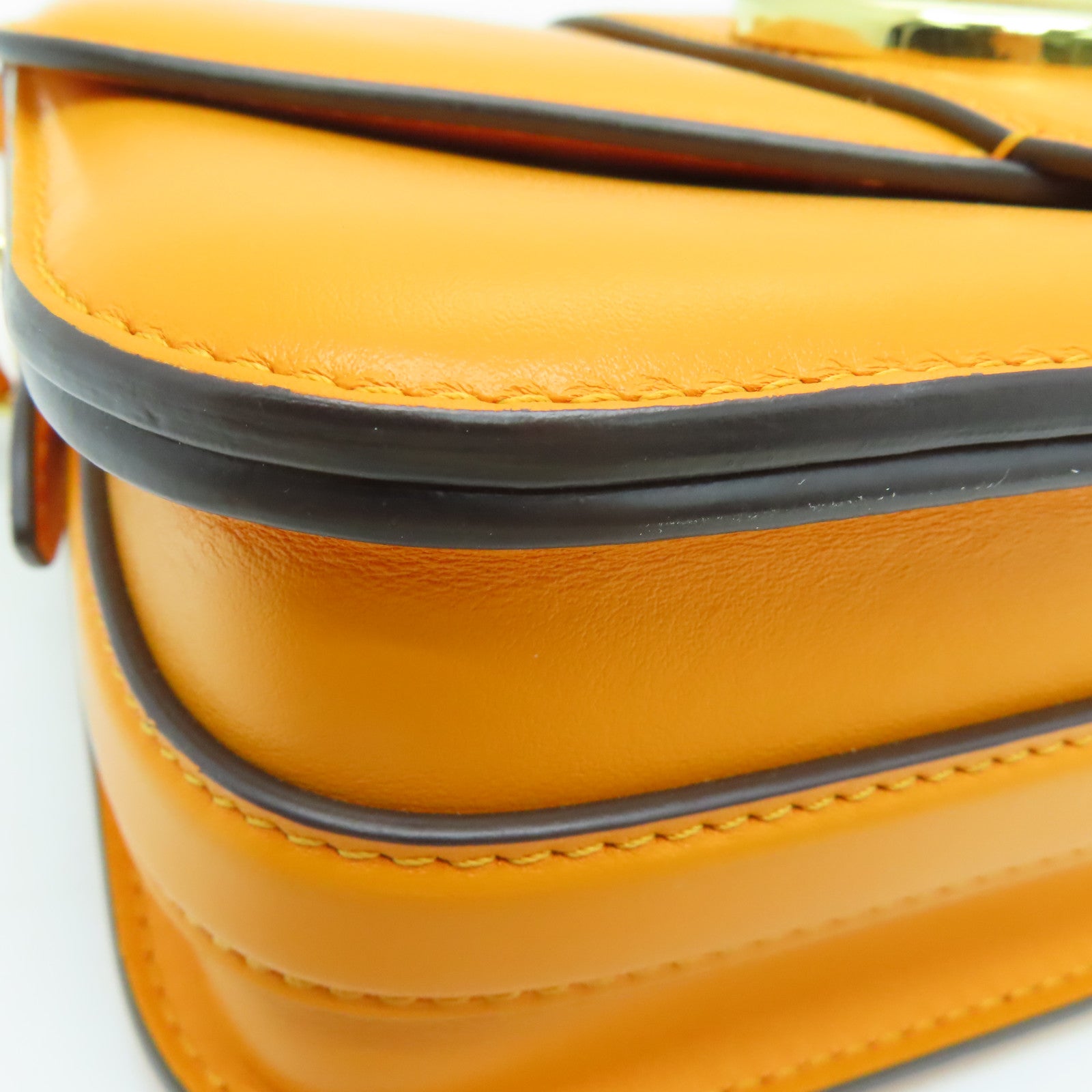 LOUIS VUITTON 【激减优惠】牛皮皮革Point 9金扣肩背袋黄色