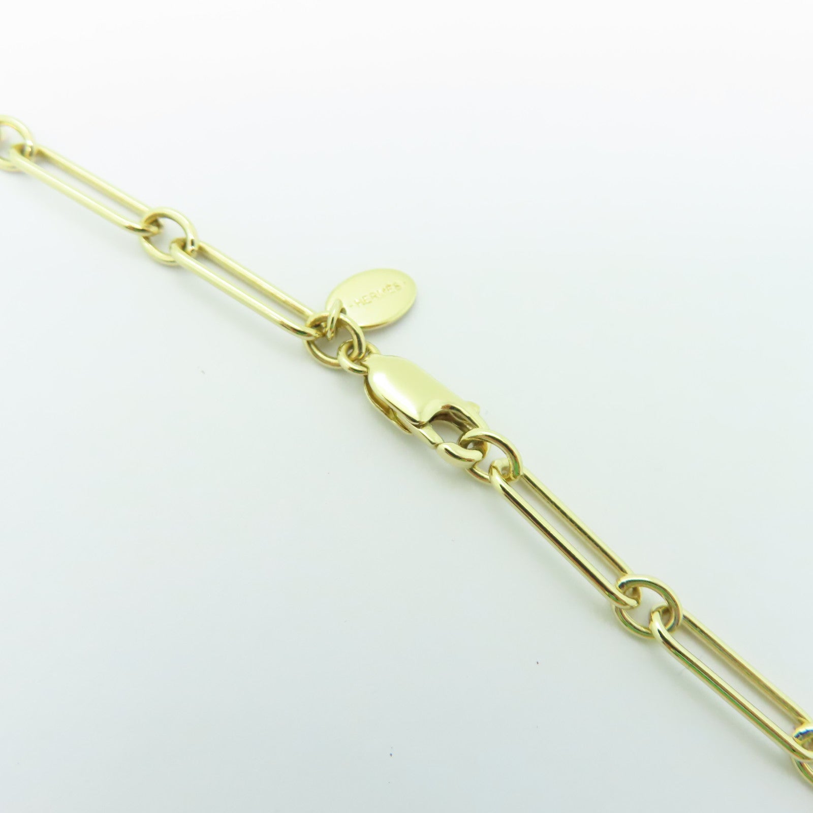 HERMES Horn/金屬Kelly GM Corne Necklace項鍊藍色