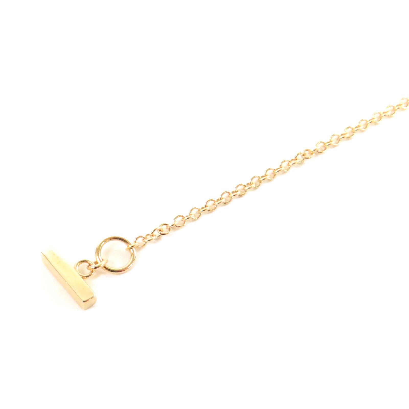 TIFFANY＆CO 18K黃金T Smile Necklace項鍊金色