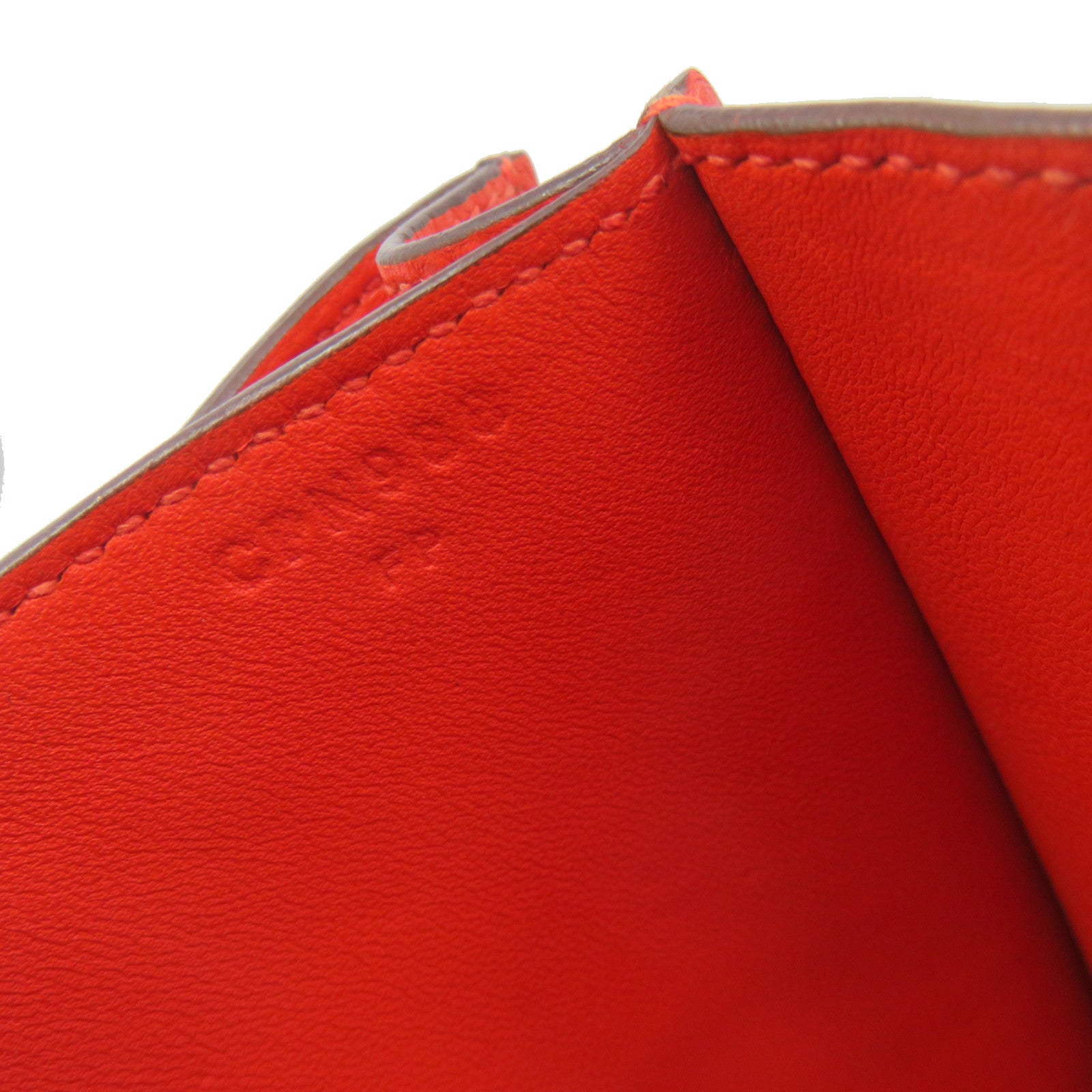 HERMES 【激减优惠】Swift皮革Constance 24 Shoulder Bag银扣肩背袋红色
