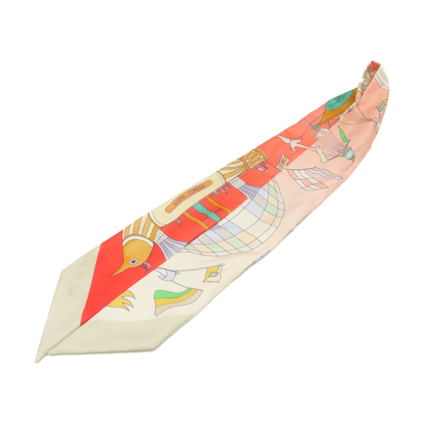 HERMES 絲質Twilly Scarf絲巾粉紅色/桃紅色/灰色/彩色