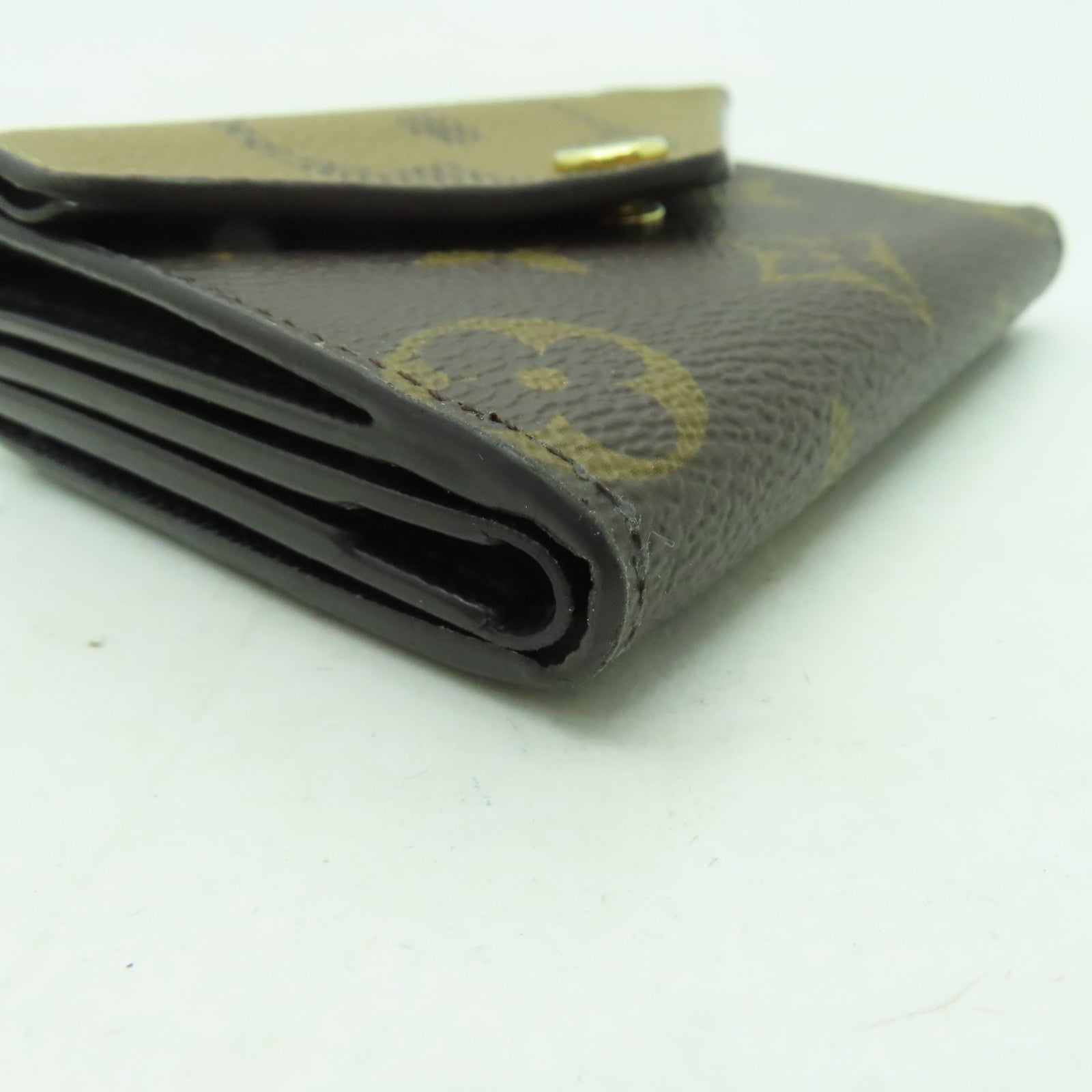 LOUIS VUITTON Monogram Zoe Wallet金扣錢包啡色