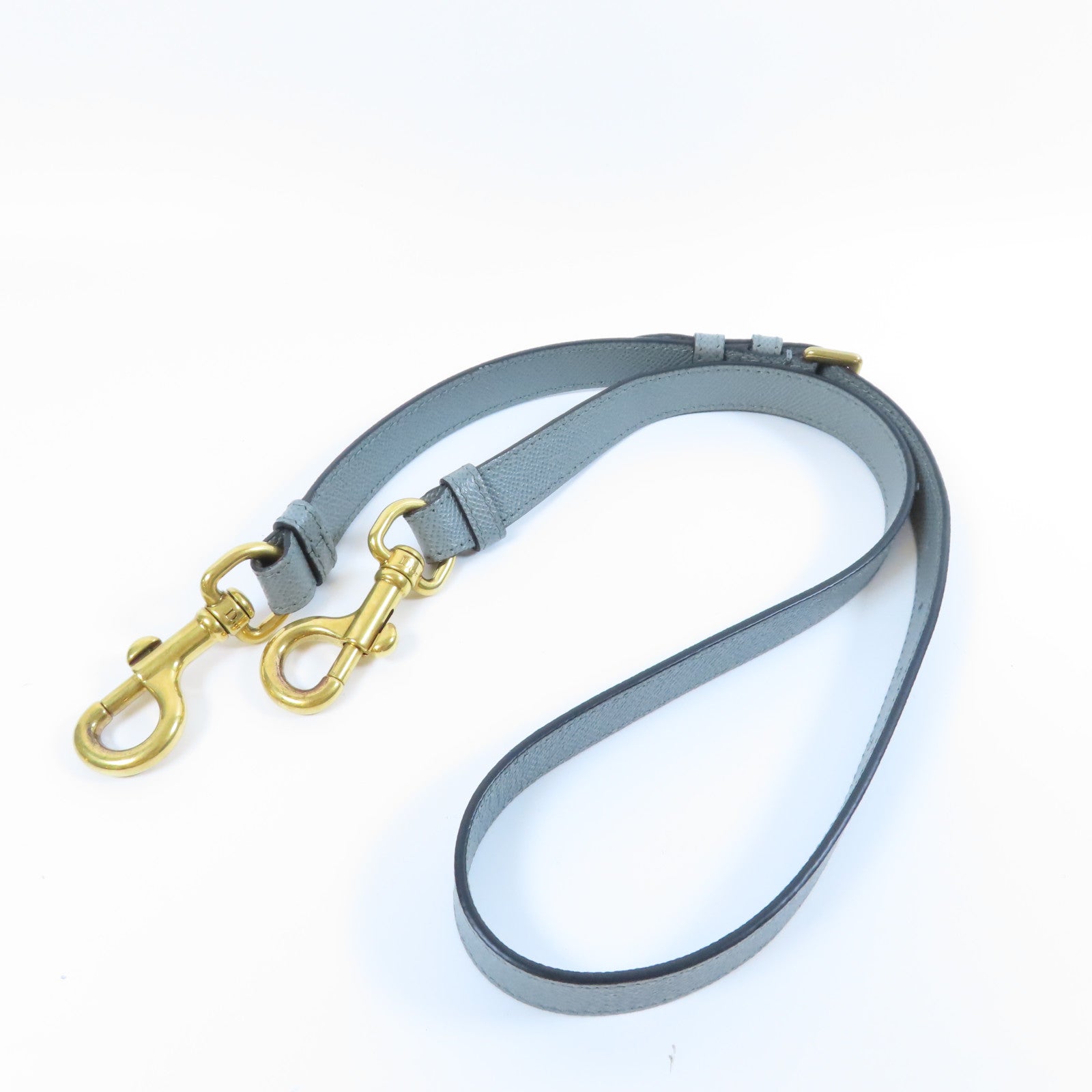 Dior 牛皮皮革Saddle金扣手挽肩背兩用袋灰色