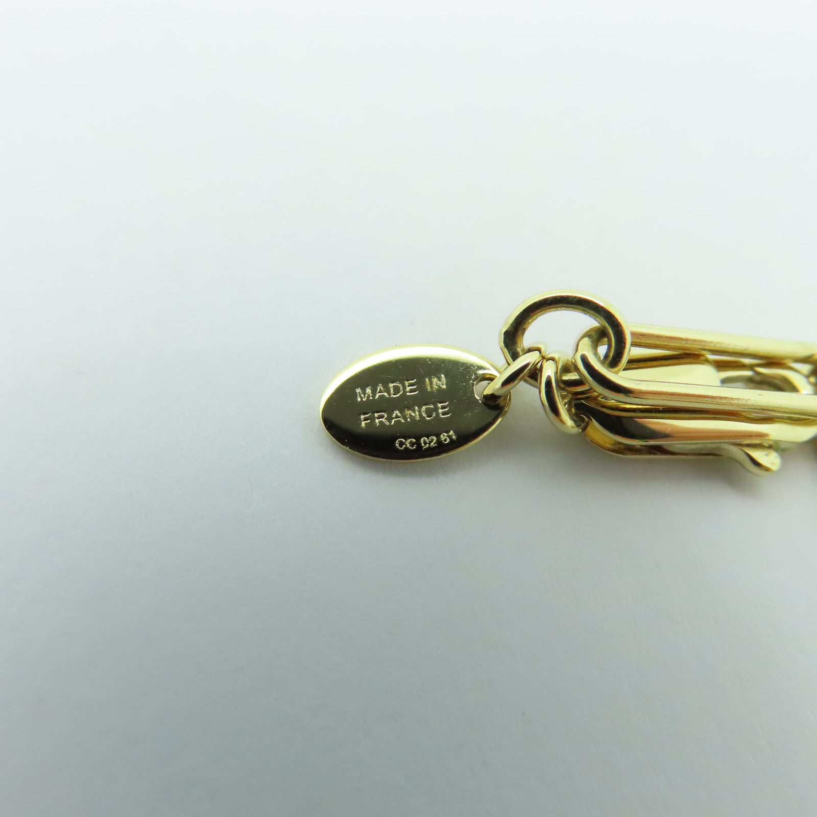 HERMES Horn/金屬Kelly GM Corne Necklace項鍊藍色