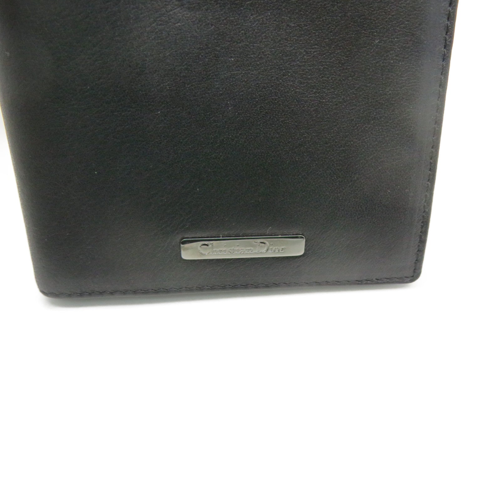 Dior sheepskin leather Long wallet black