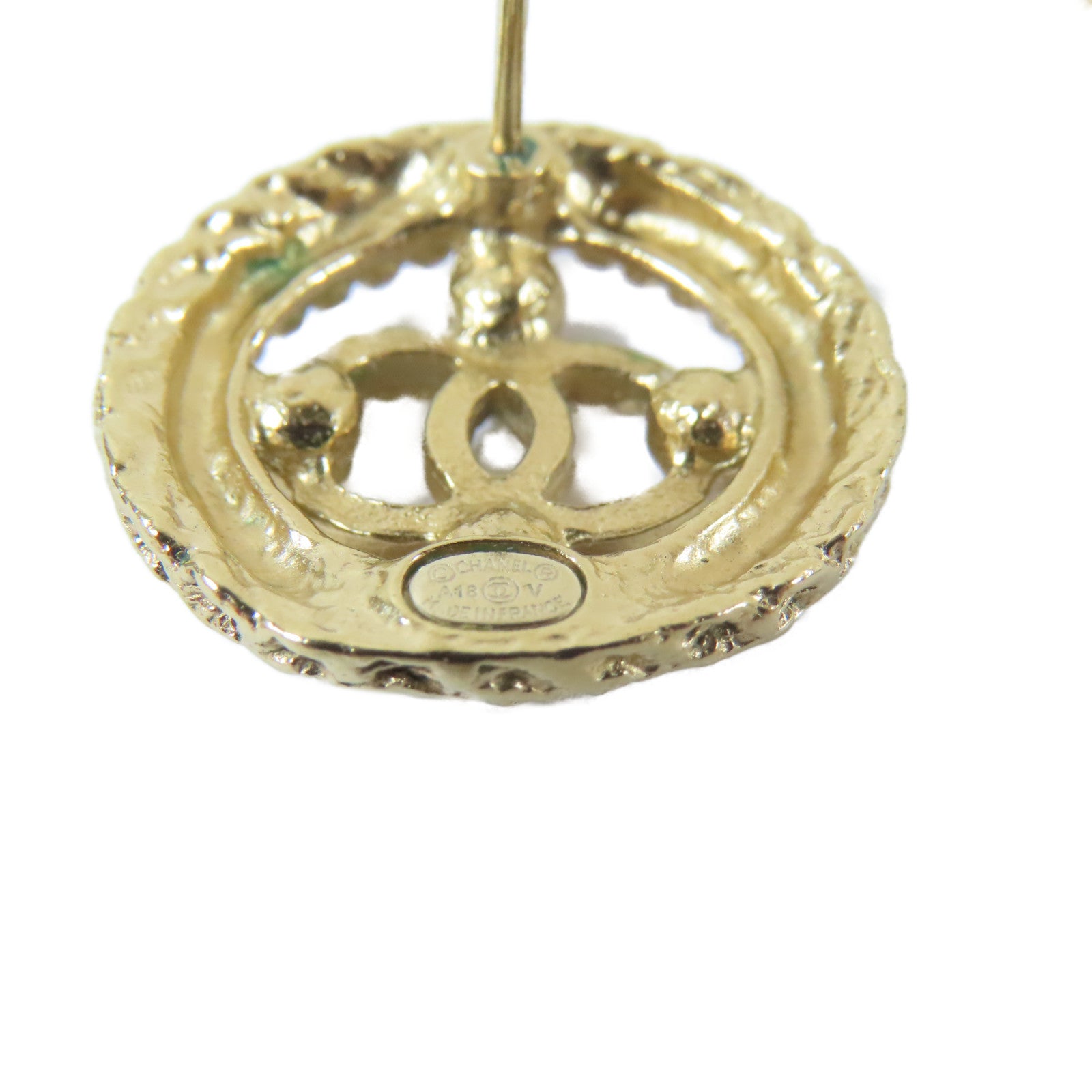 CHANEL 金屬Earring耳環金色