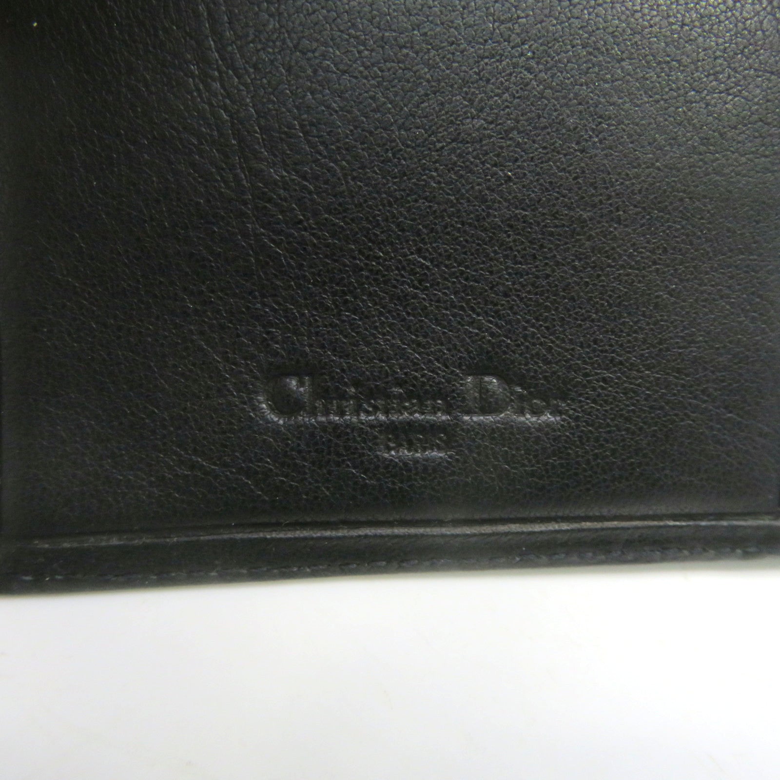Dior sheepskin leather Long wallet black