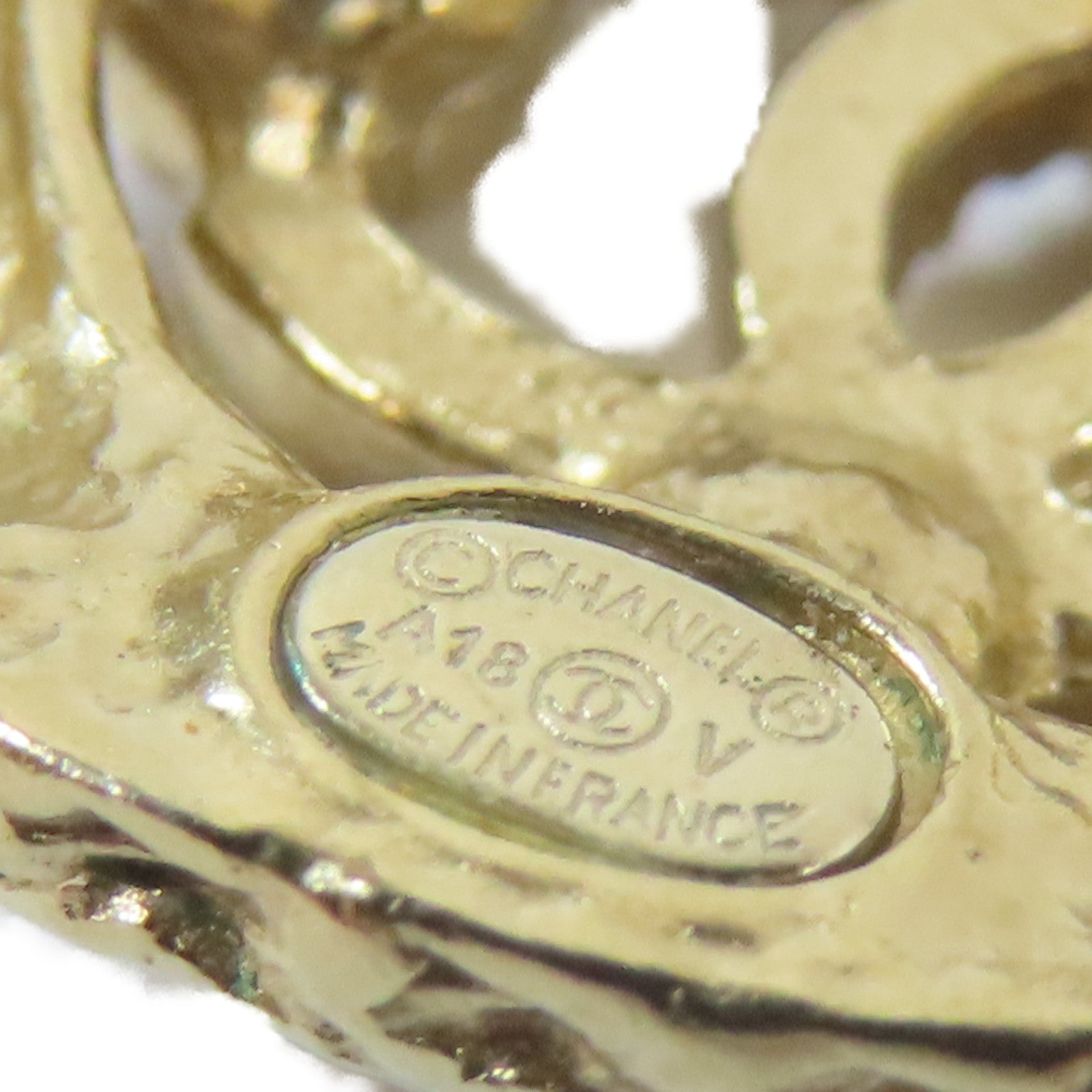 CHANEL 金屬Earring耳環金色