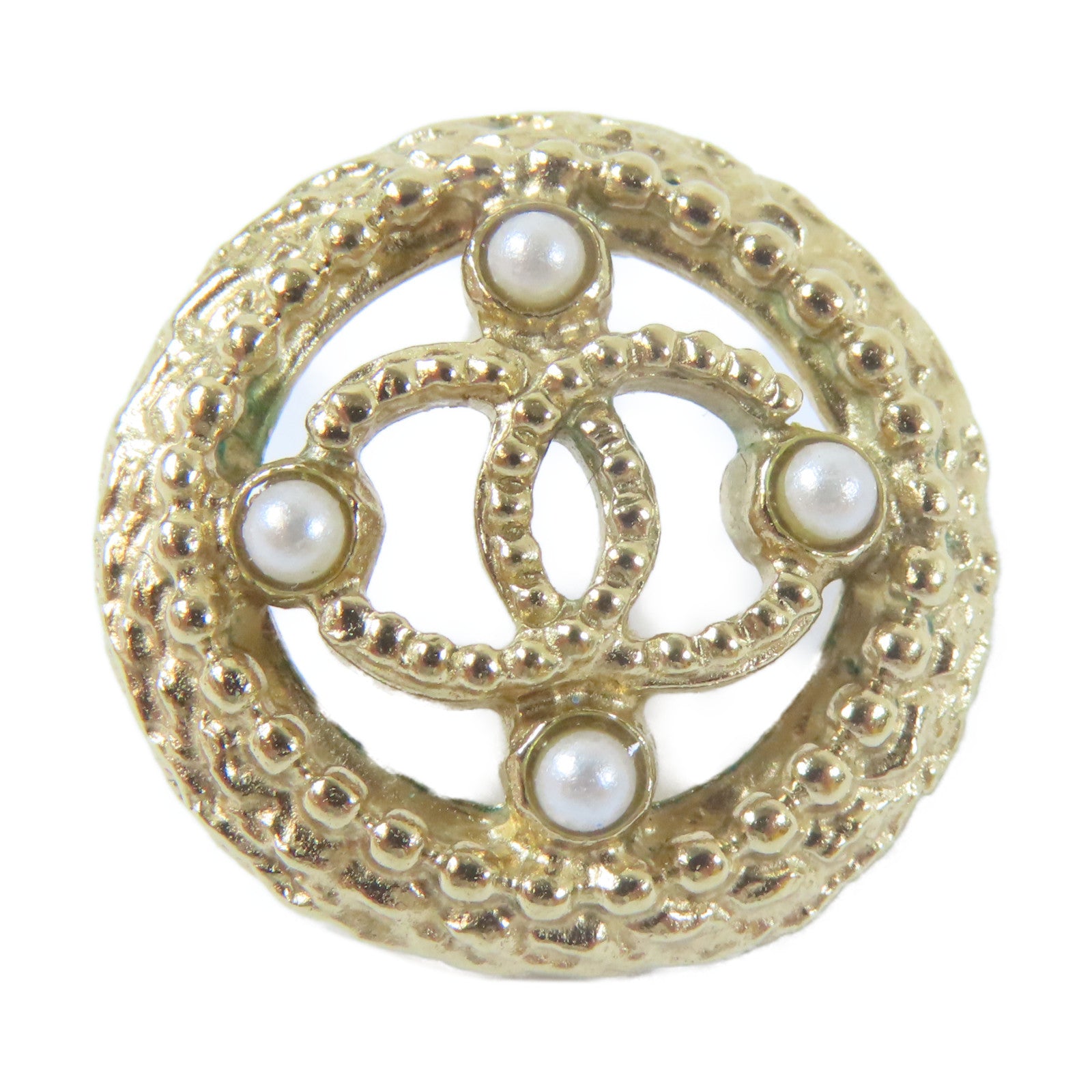 CHANEL 金屬Earring耳環金色