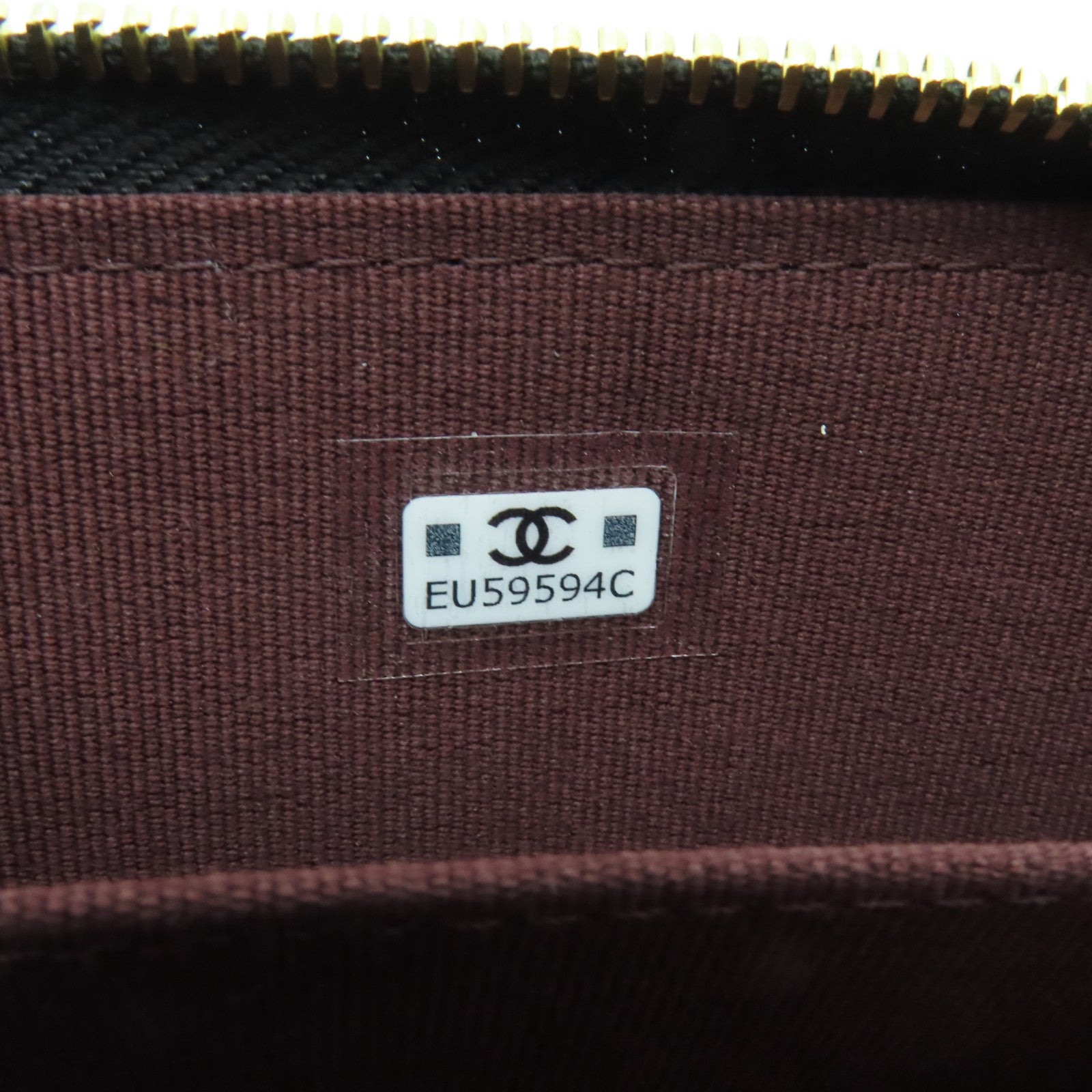 CHANEL 菱格羊皮皮革Coin Purse金扣零錢包黑色