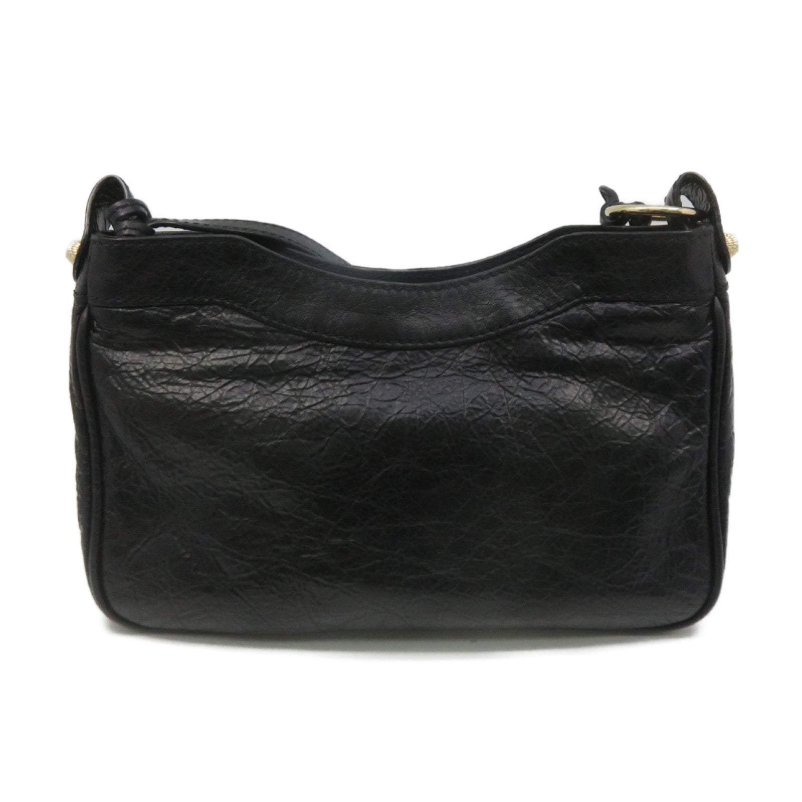BALENCIAGA 牛皮皮革Giant Hip Crossbody Shoulder Bag肩背袋黑色