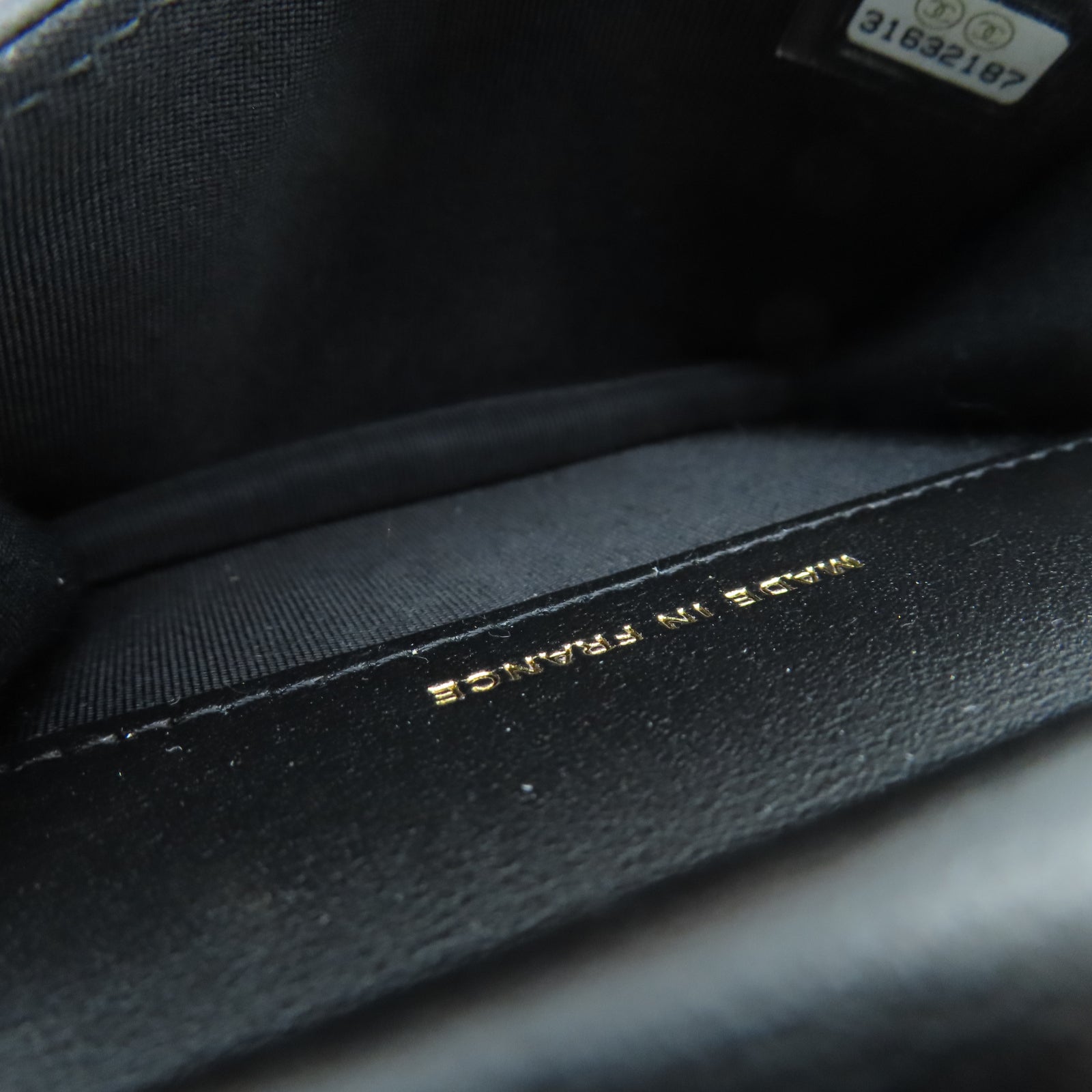 CHANEL 菱格Caviar皮革Waist Bag金扣链带腰包黑色