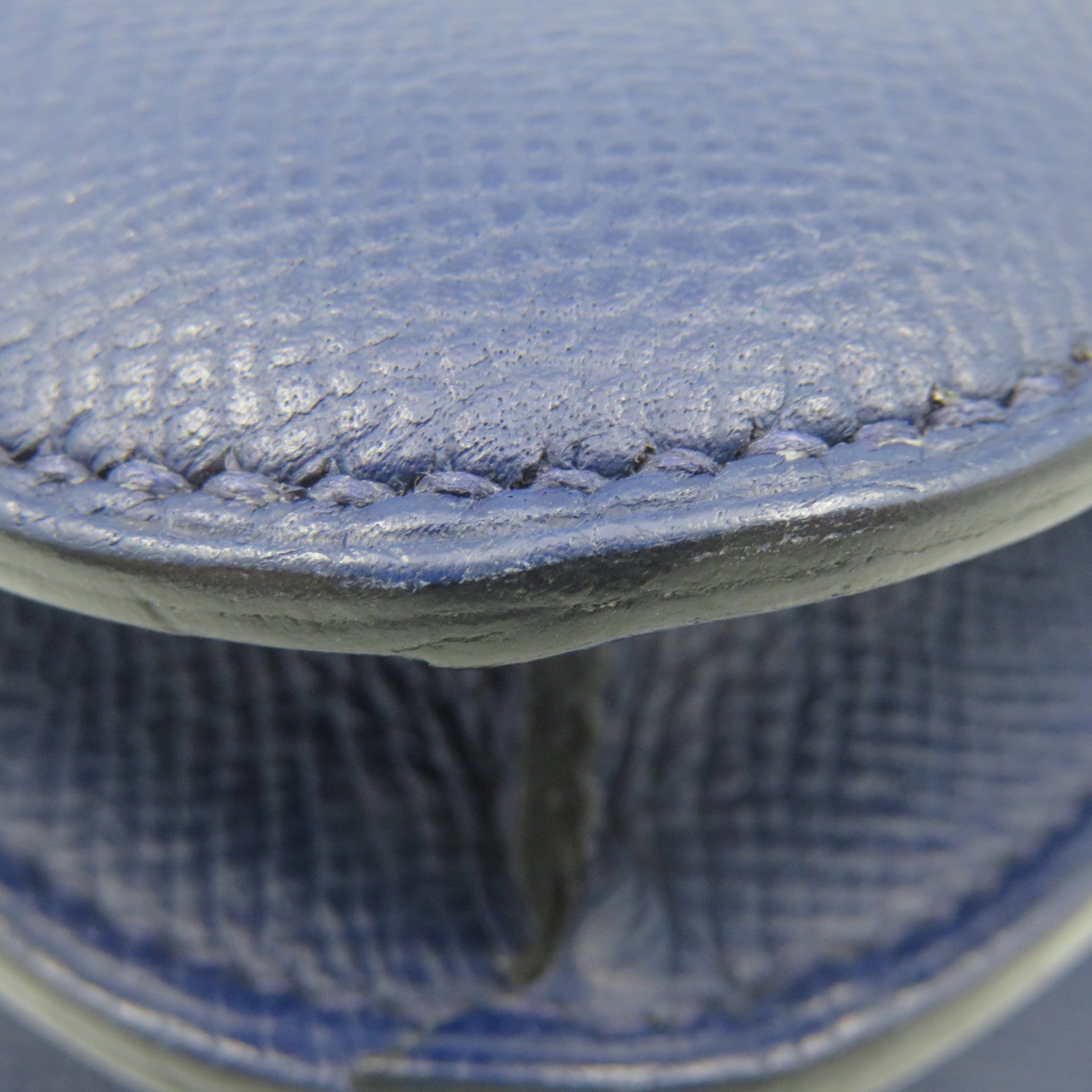 HERMES 【激減優惠】Epsom皮革Constance 24 Shoulder Bag銀扣肩背袋藍色