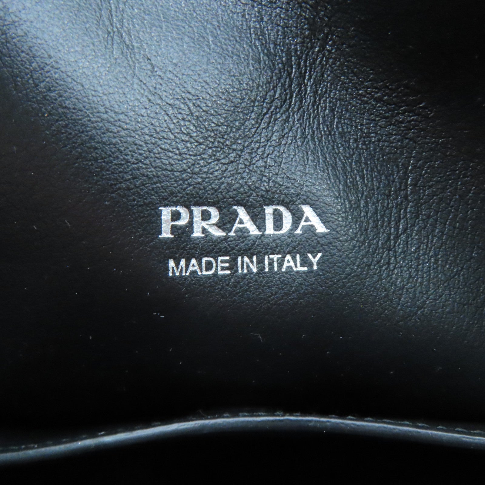 PRADA 尼龙/牛皮皮革2way Shoulder Bag银扣手挽肩背两用袋黑色