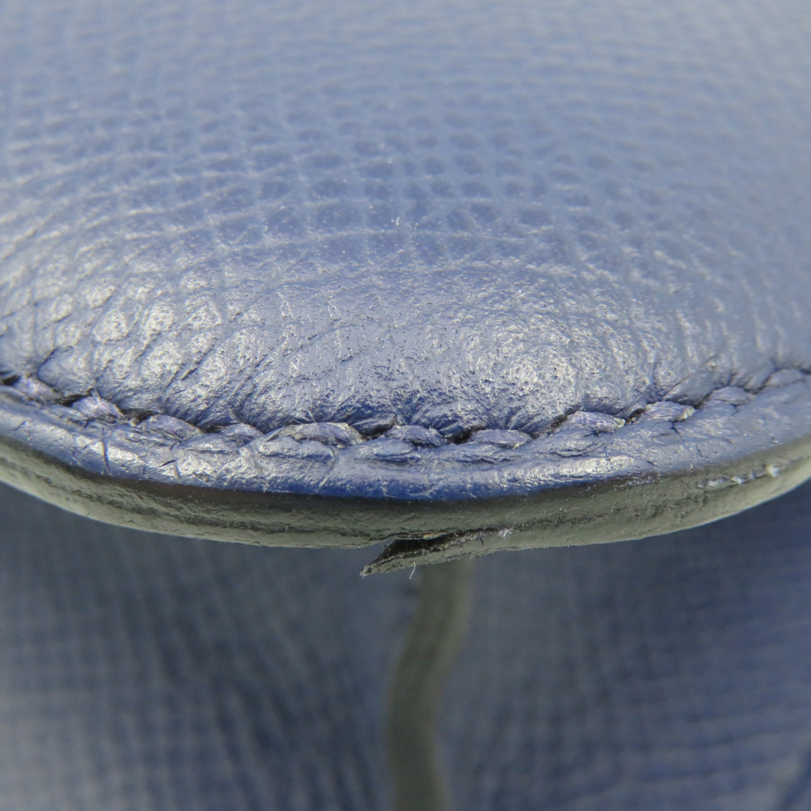 HERMES 【激減優惠】Epsom皮革Constance 24 Shoulder Bag銀扣肩背袋藍色