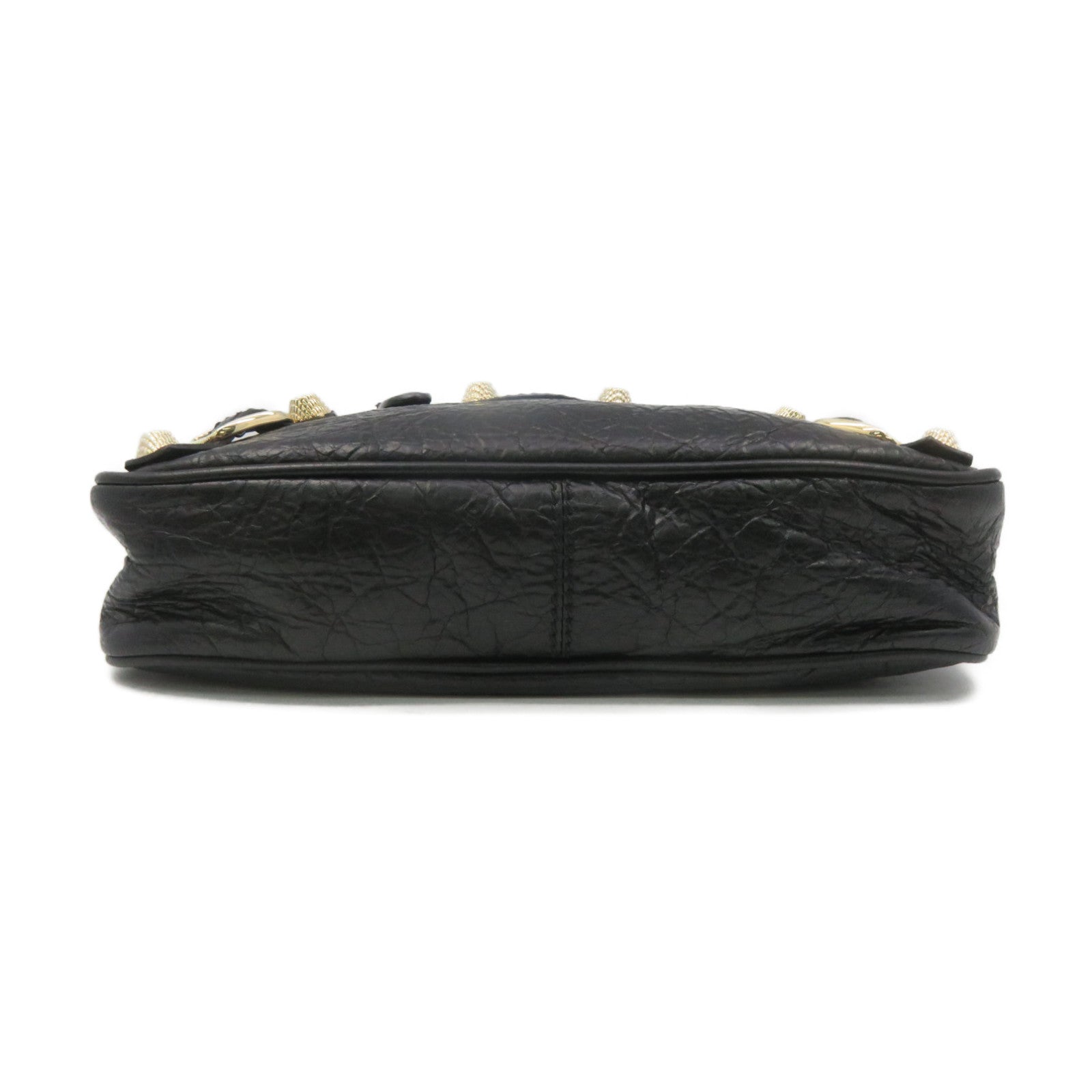 BALENCIAGA 牛皮皮革Giant Hip Crossbody Shoulder Bag肩背袋黑色