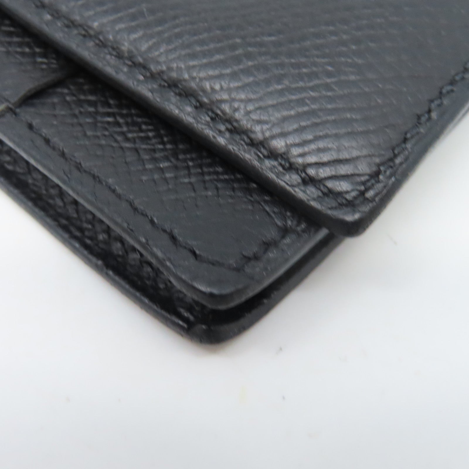 HERMES 【激減優惠】Veau Epsom皮革Bearn Wallet銀扣長錢包黑色