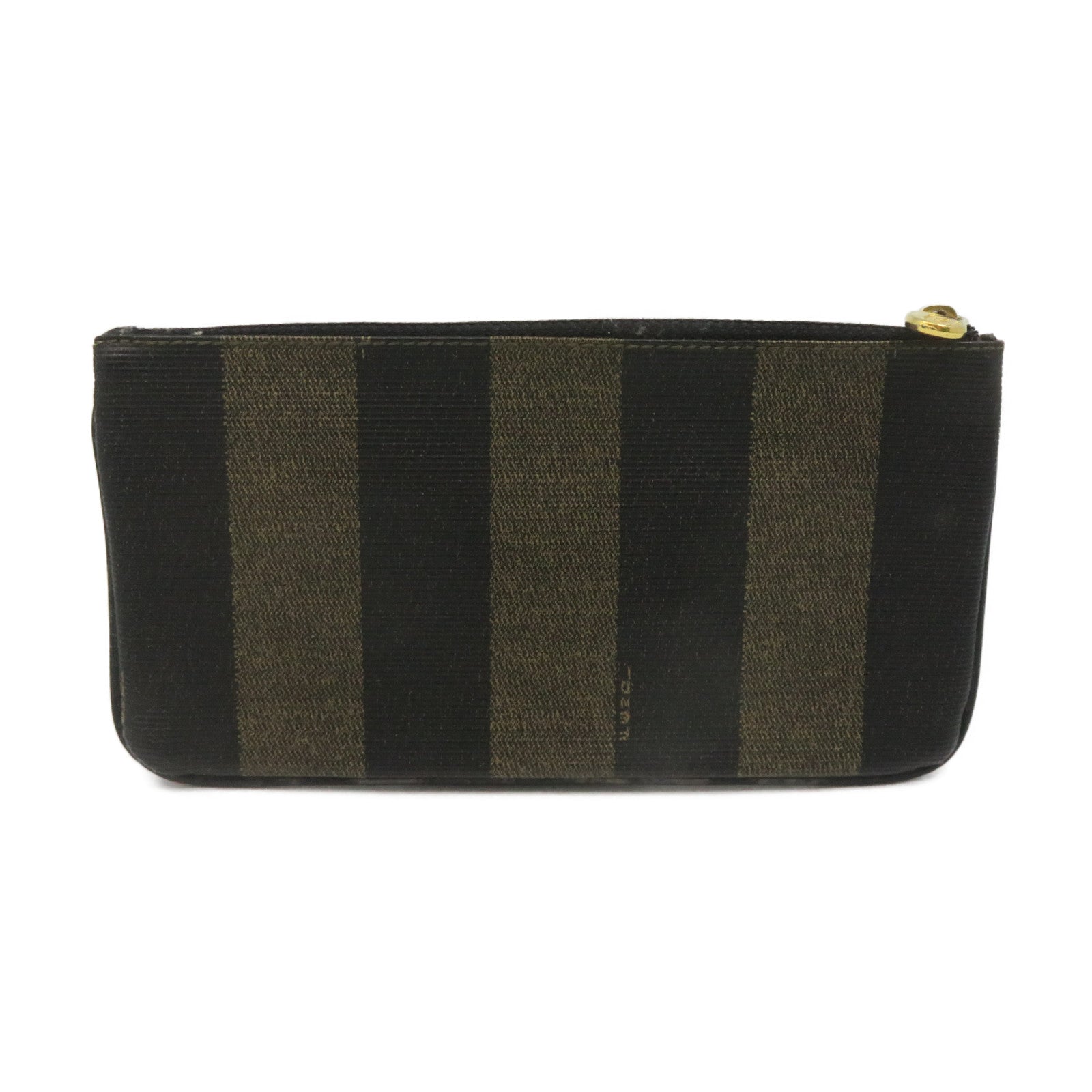 FENDI 涂层帆布Pouch手拿包啡色