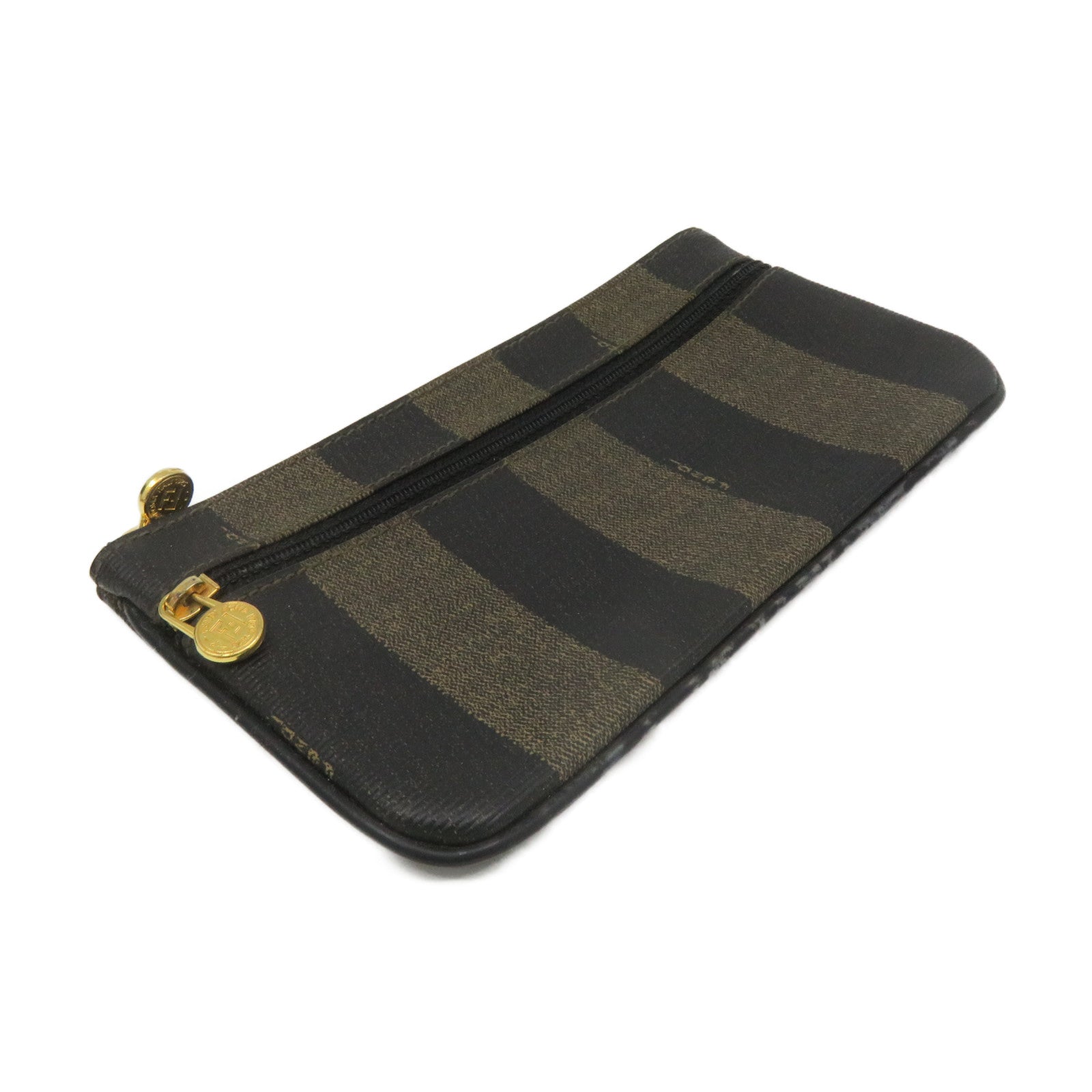 FENDI 涂层帆布Pouch手拿包啡色
