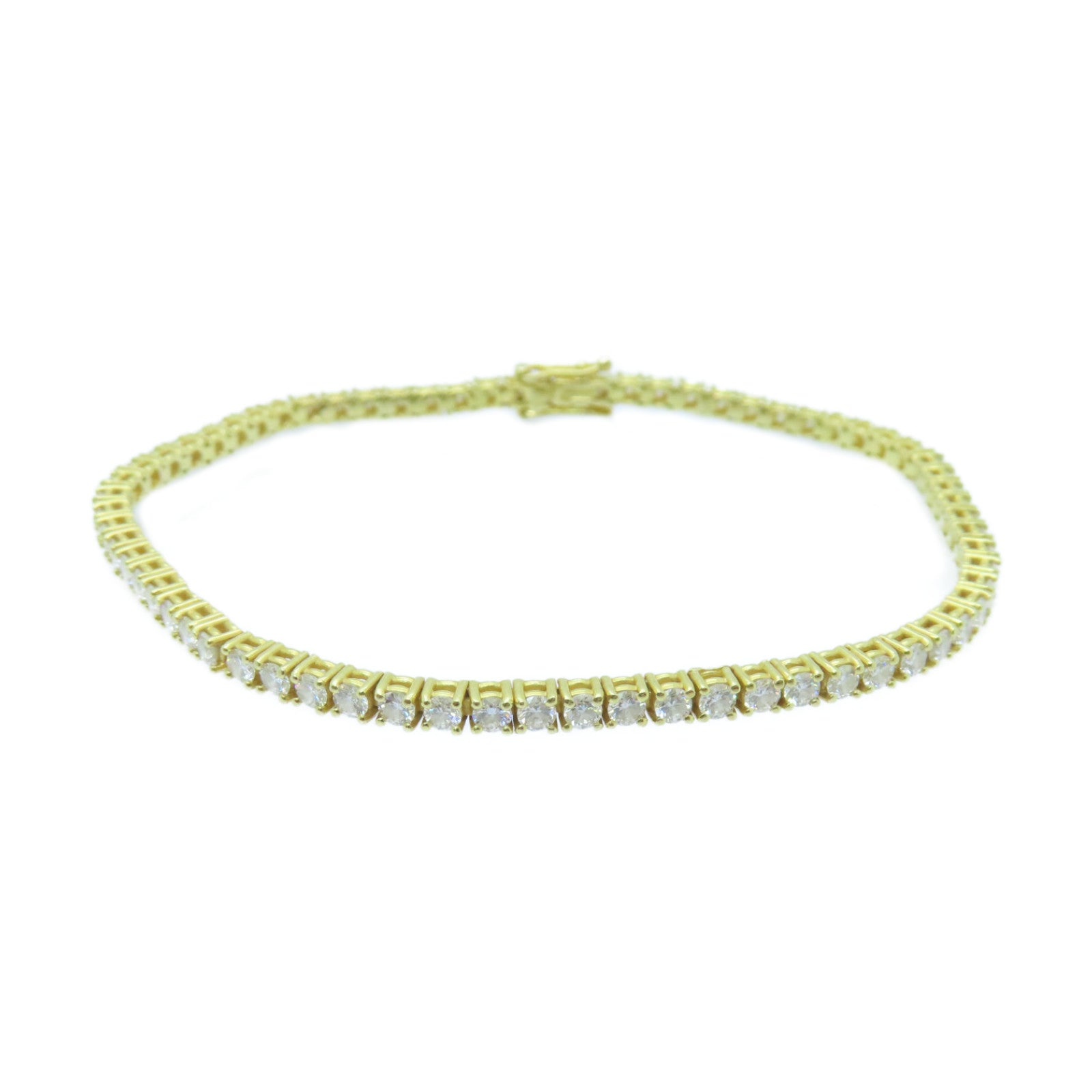 JEWELRY 18K黃金Diamond Bracelet鑽石手鏈#16.5cm